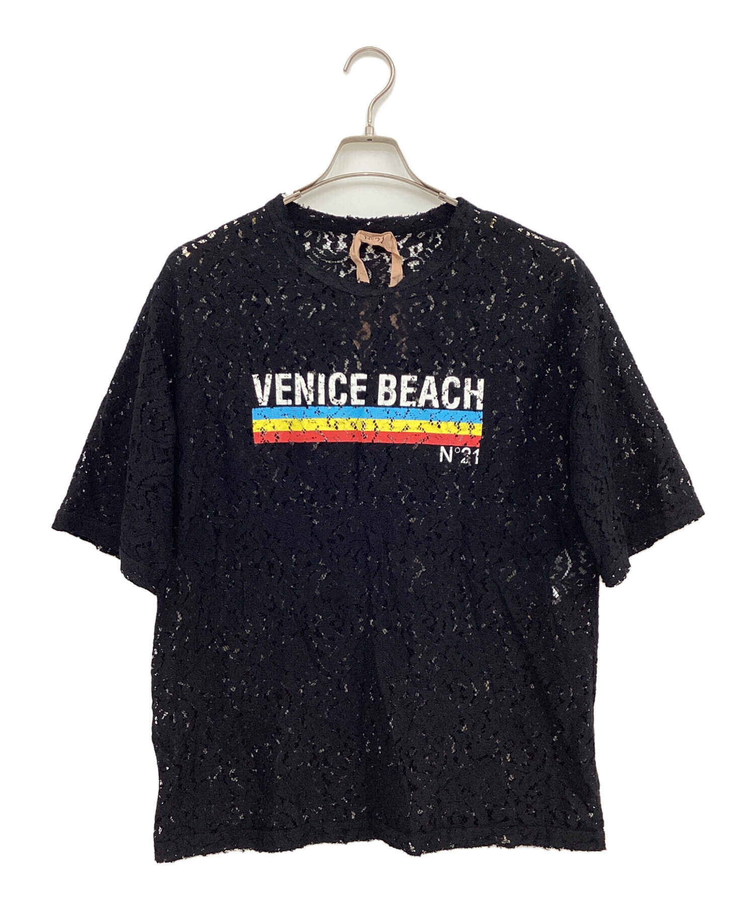 中古・古着通販】N°21 (ヌメロヴェントゥーロ) プリントレースTシャツ