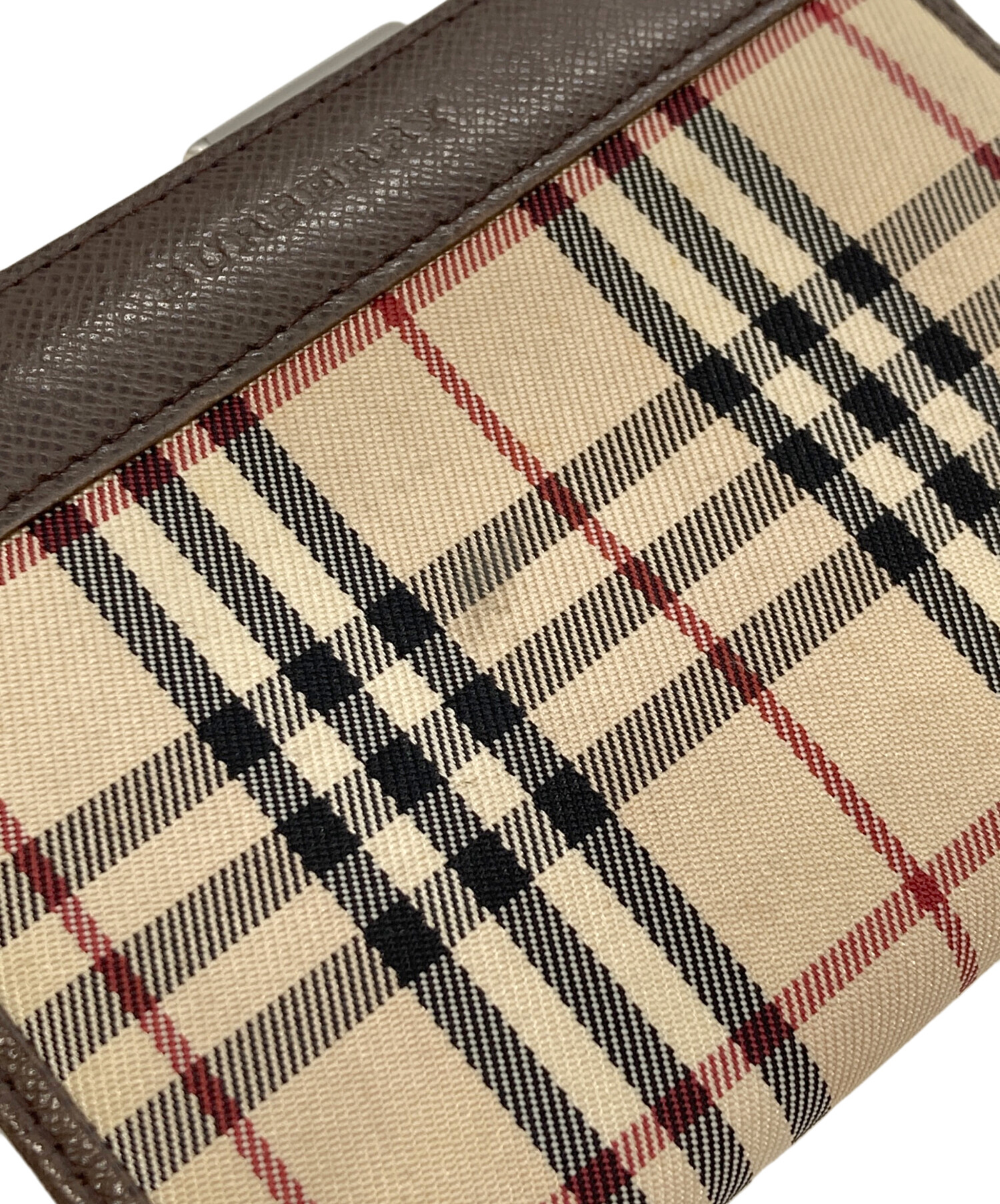 バーバリー BURBERRY 二つ折り財布 がま口 レディース BURBERRY バーバリー ノバチェック 二つ折り がま口財布 – キングラム