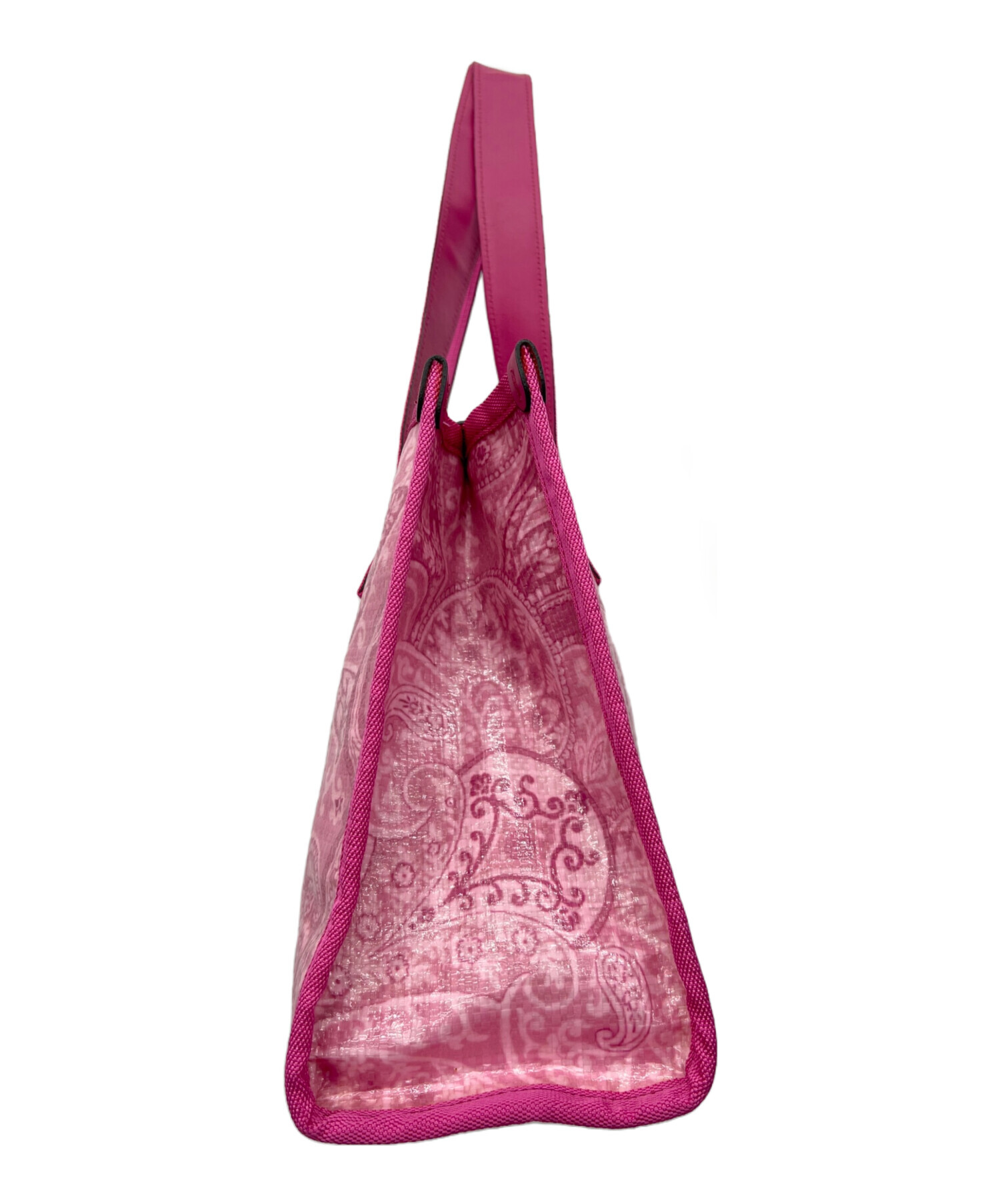 中古・古着通販】ETRO (エトロ) ペイズリー柄 ナイロンバッグ ピンク