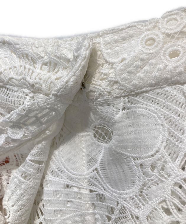 【IENA】 luana レース巻きスカート 白 イエナ ルアナ 人気商品【luana】 レース巻きスカート レーススカート IENA イエナ