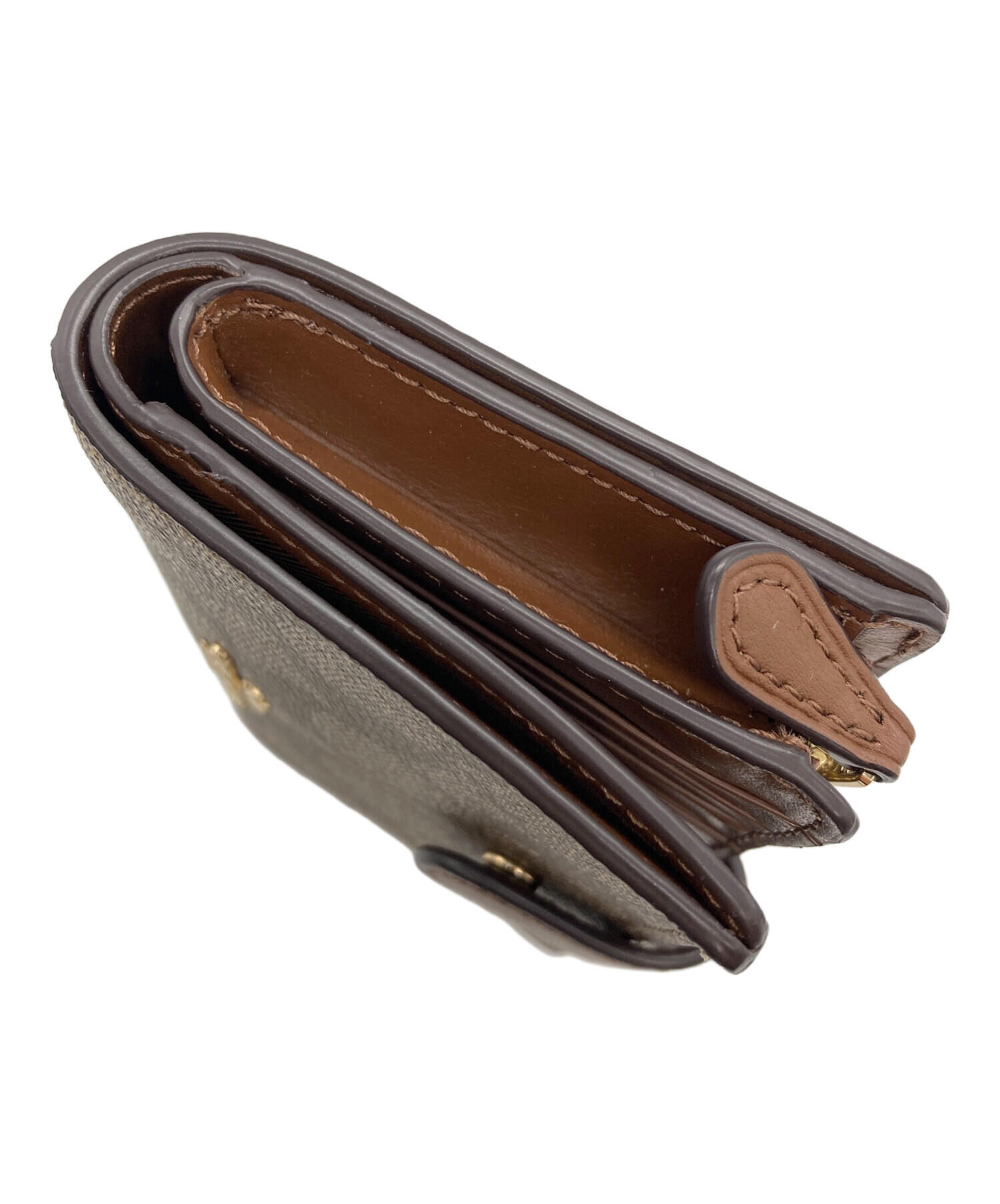 中古・古着通販】COACH (コーチ) 2つ折り財布 F23553 ブラウン