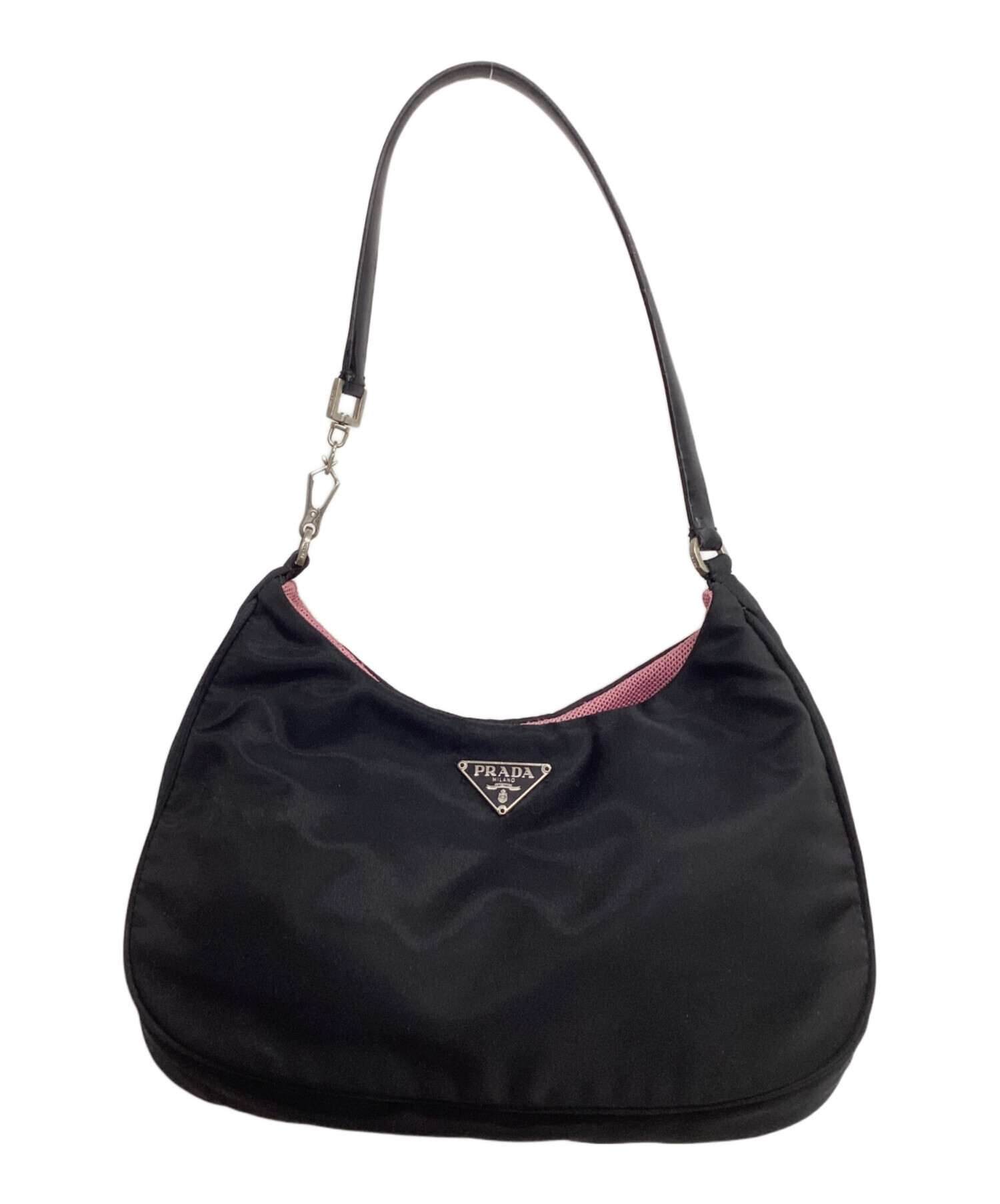 中古・古着通販】PRADA (プラダ) アクセサリーポーチ ブラック 