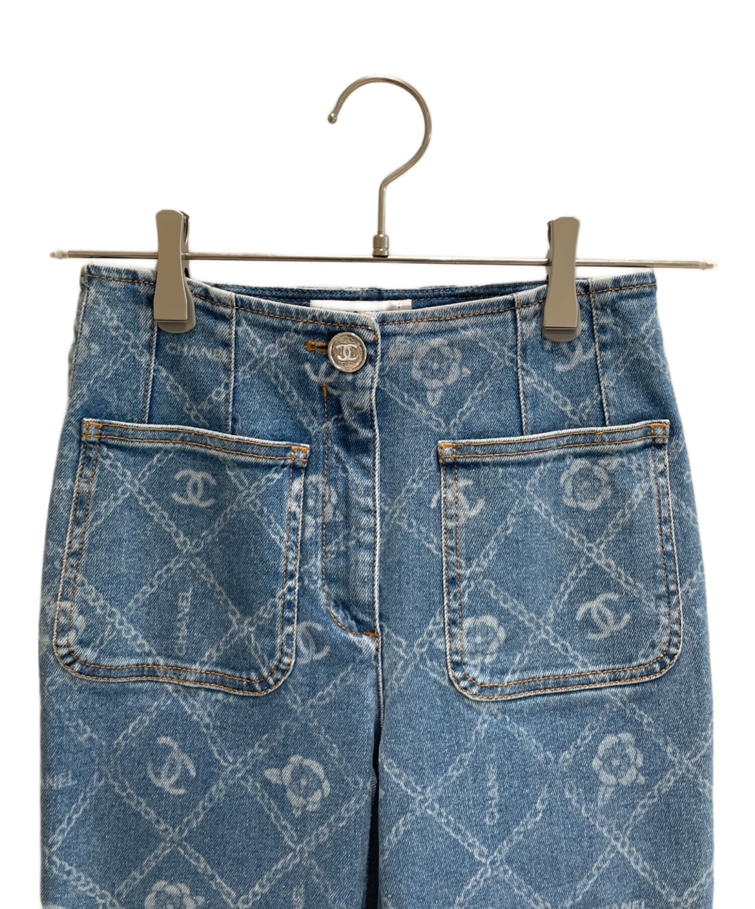 中古・古着通販】CHANEL (シャネル) フレアデニムパンツ サイズ:34 