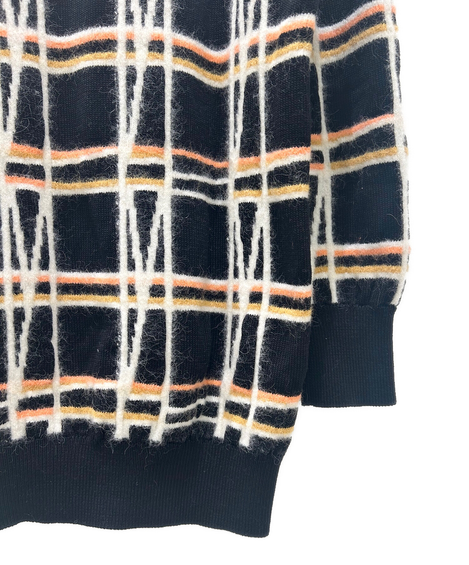中古・古着通販】CHANEL (シャネル) チェック柄ニットチュニック 