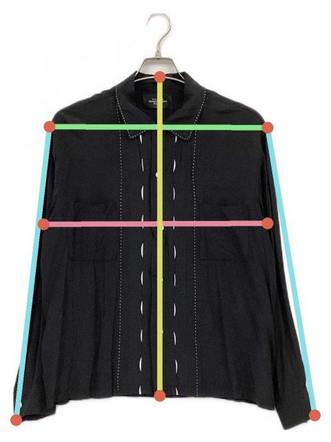 中古・古着通販】UNUSED (アンユーズド) レーヨンシャツ ブラック