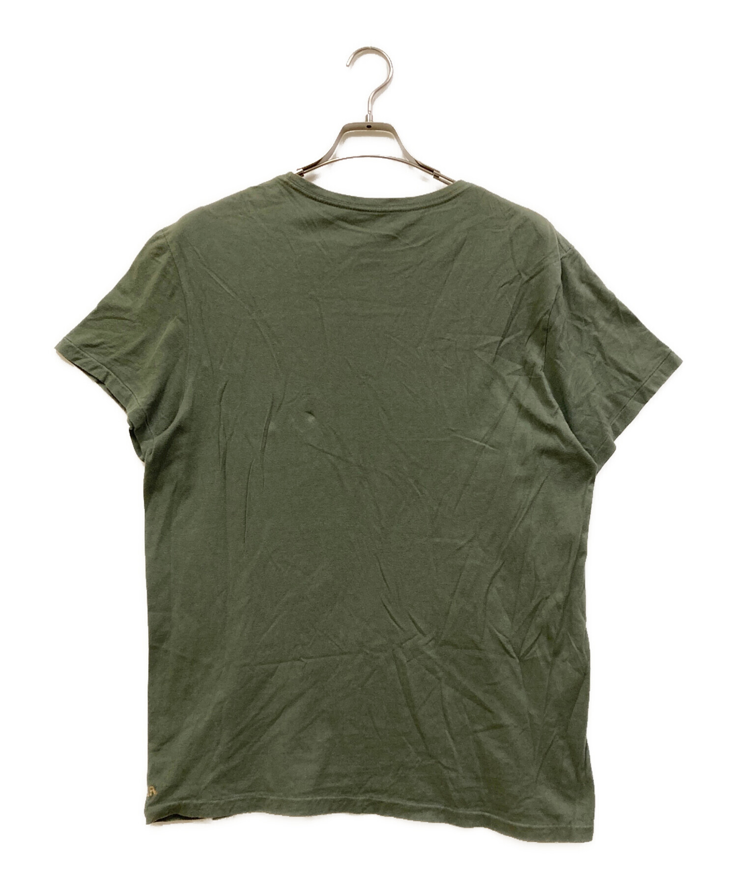 中古・古着通販】RRL (ダブルアール) ポケットTシャツ グリーン サイズ 