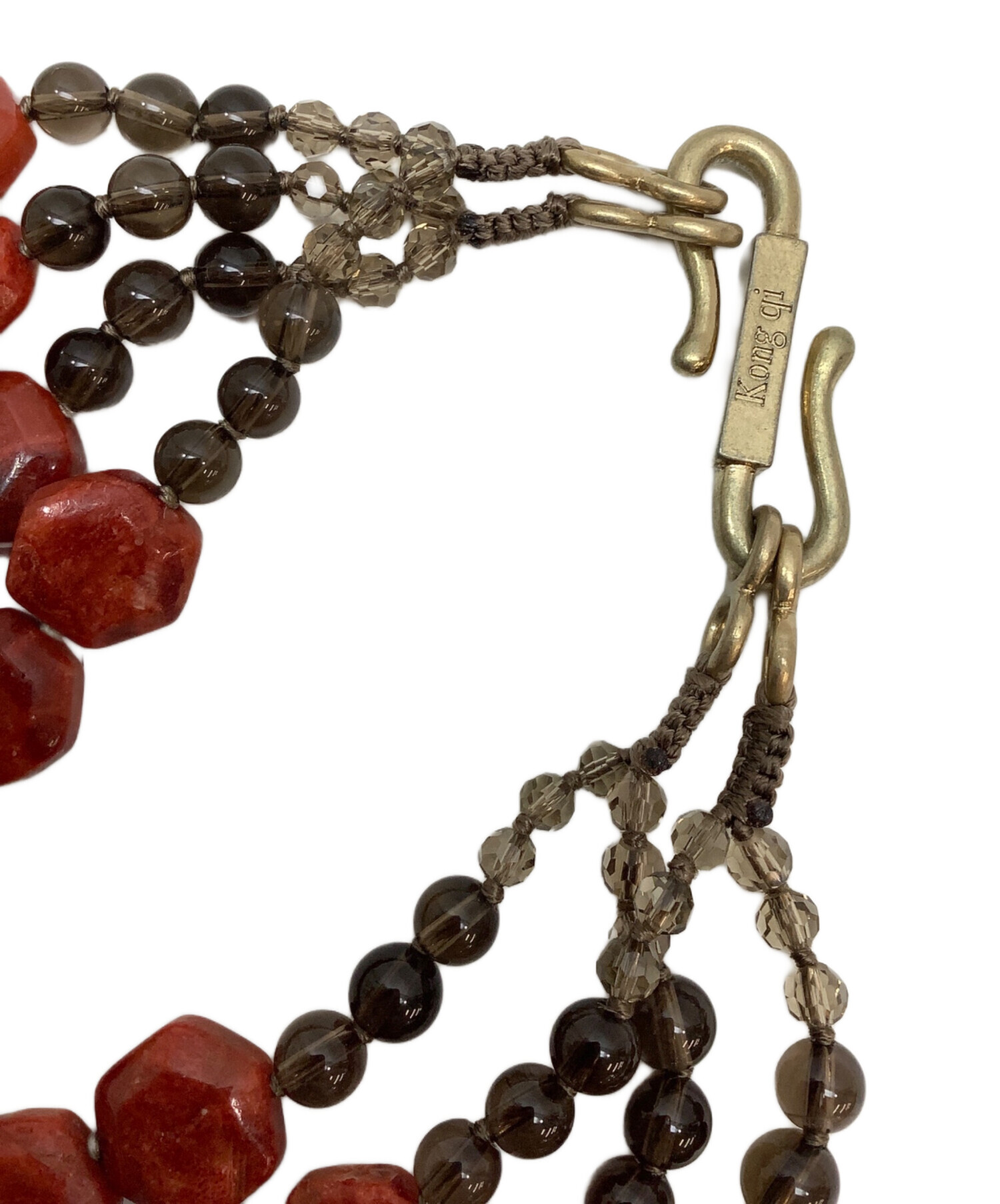 コンチィー kong qi ネックレス カラーストーン×金属素材 ブルー