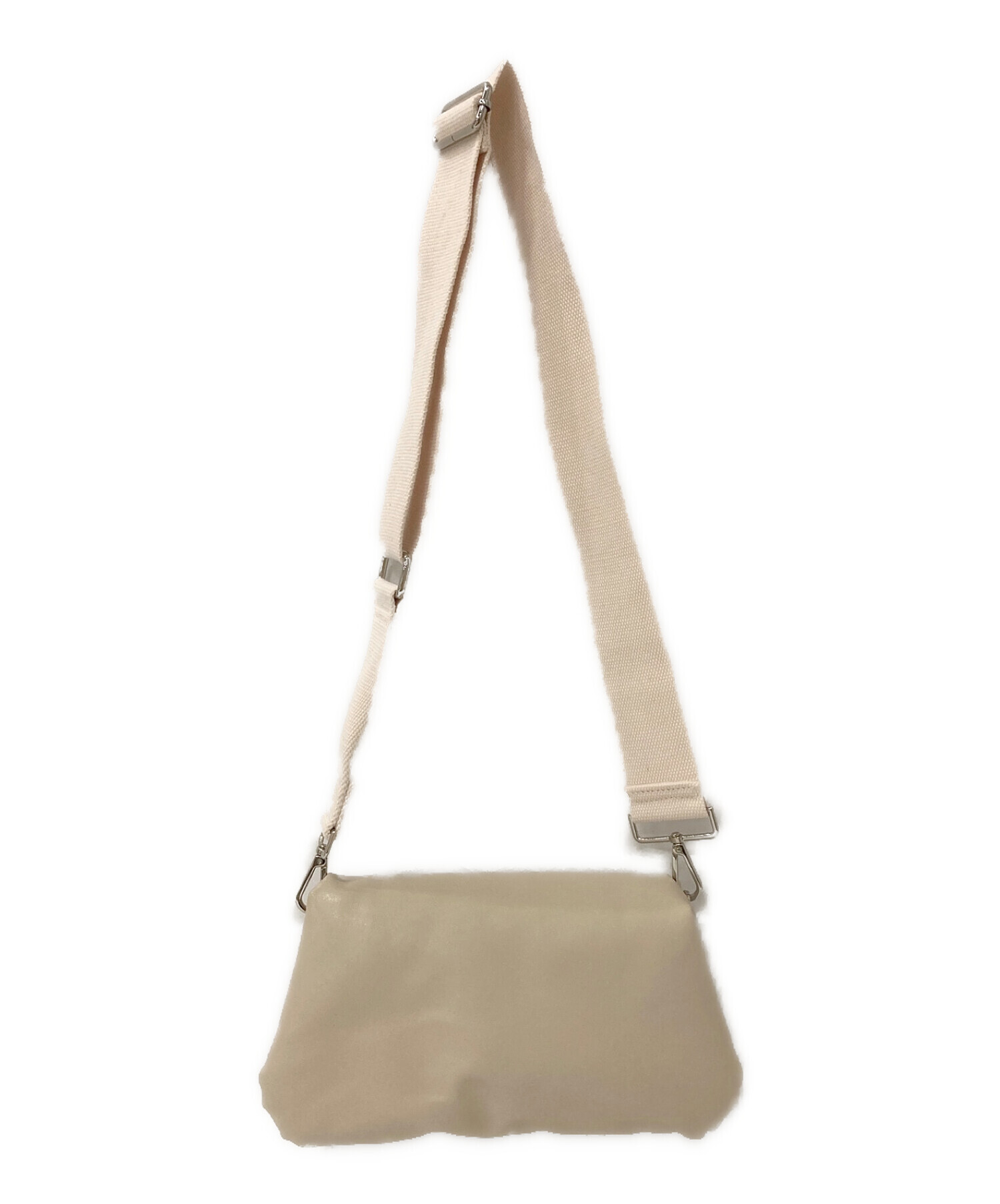 中古・古着通販】Le vernis (ル ベルニ) PUFFER SQUARE BAG アイボリー 