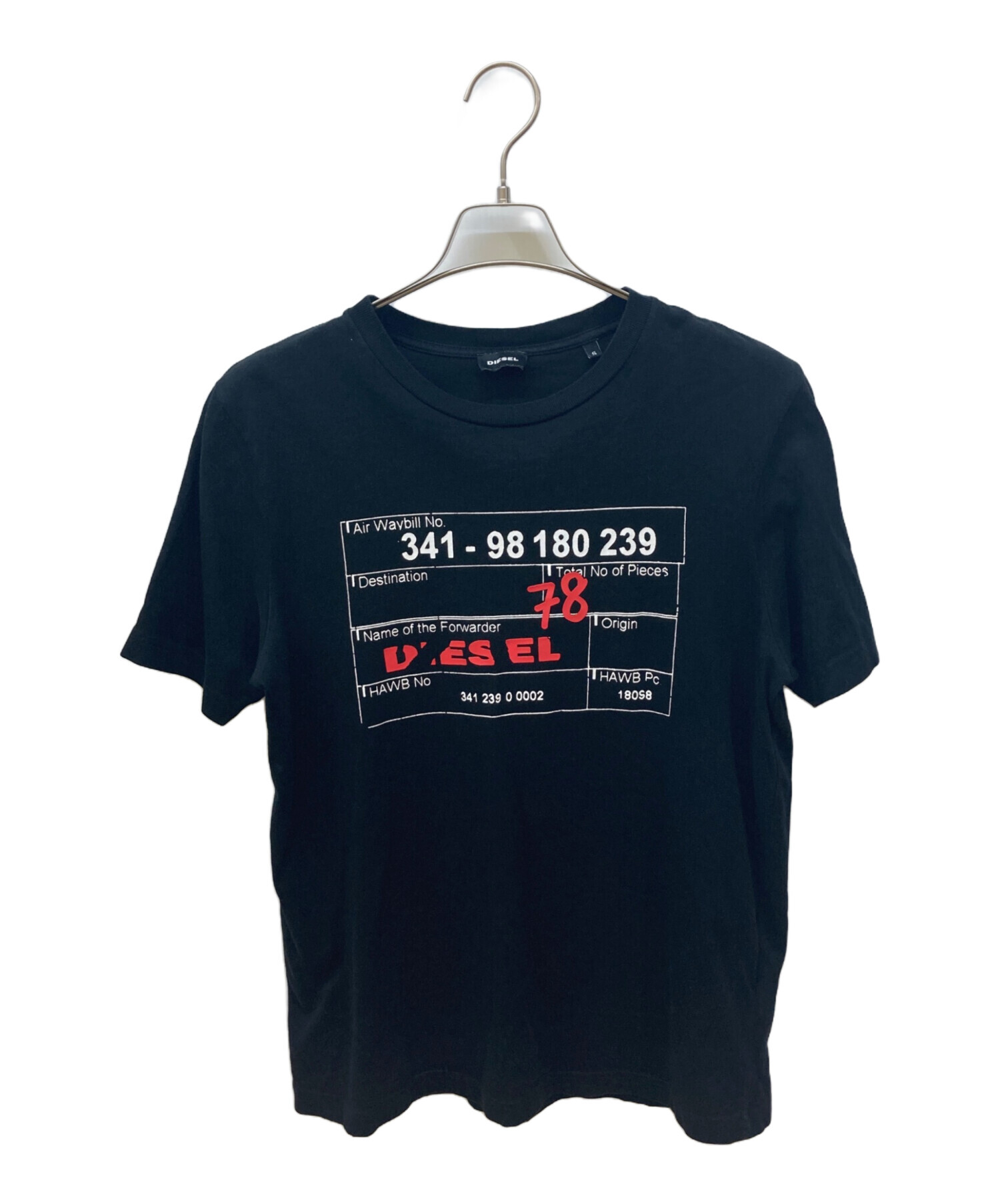 中古・古着通販】DIESEL (ディーゼル) プリントTシャツ ブラック 