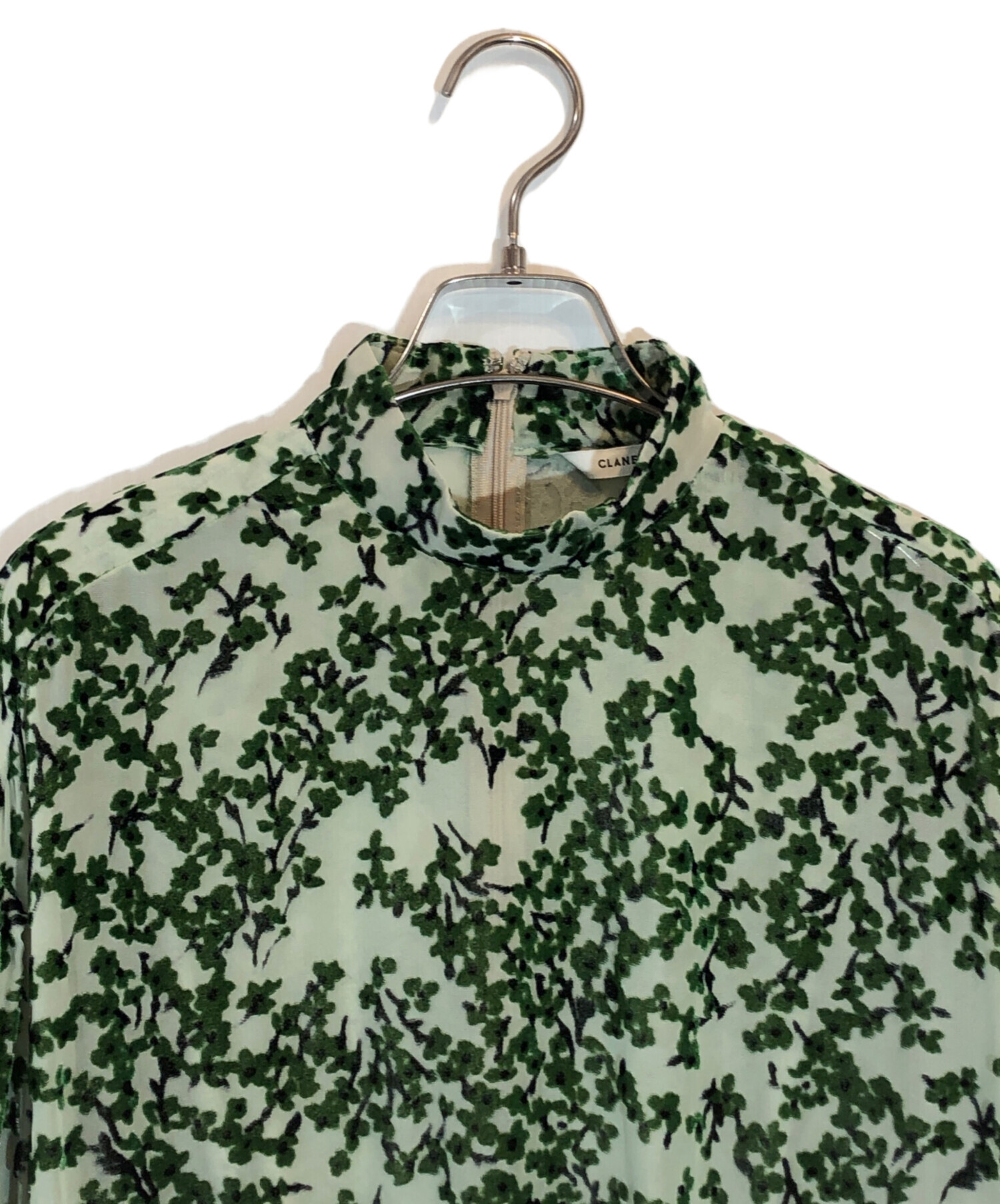 中古・古着通販】CLANE (クラネ) FLORET OPAL TOPS グリーン サイズ:1
