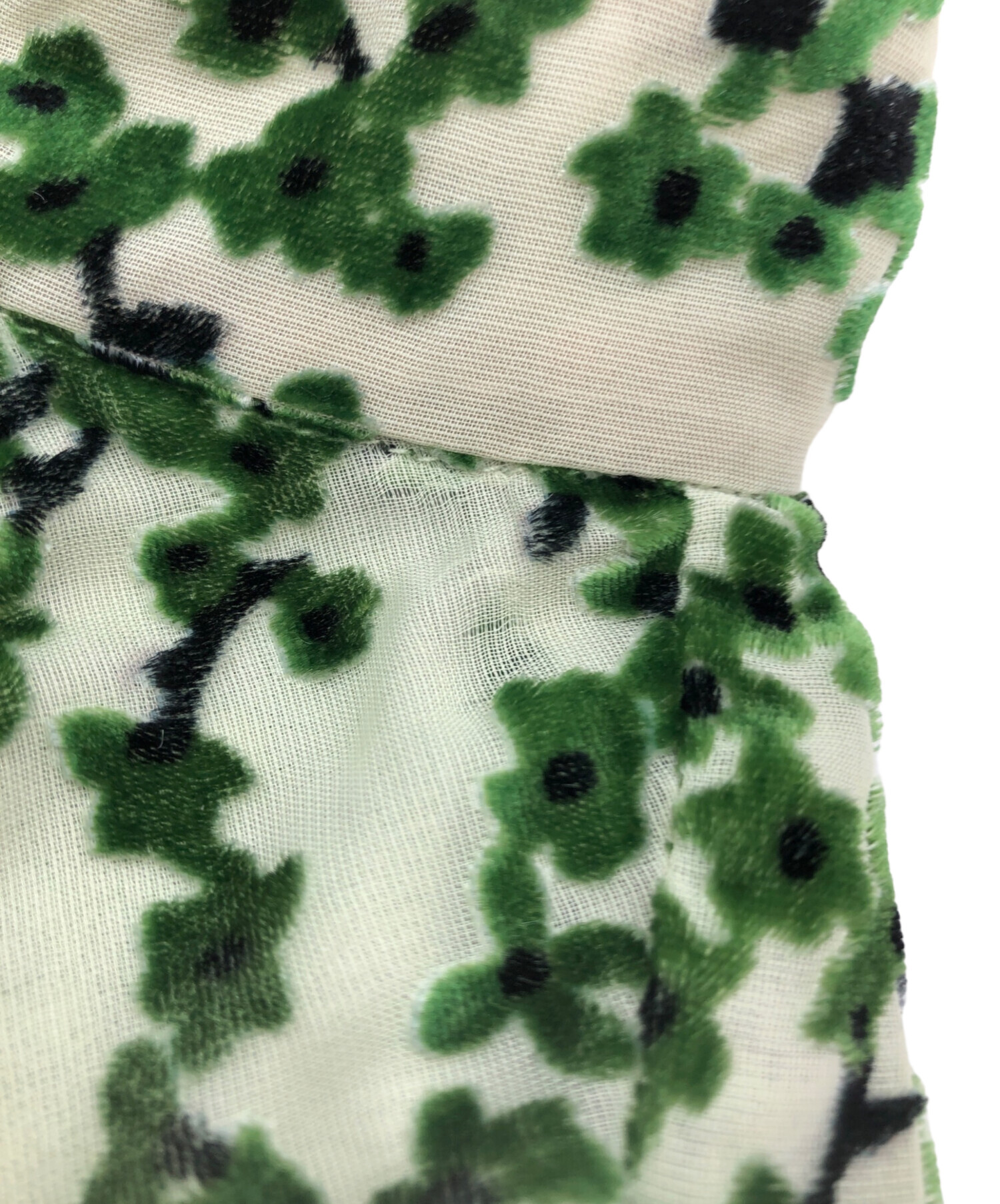 中古・古着通販】CLANE (クラネ) FLORET OPAL TOPS グリーン サイズ:1 