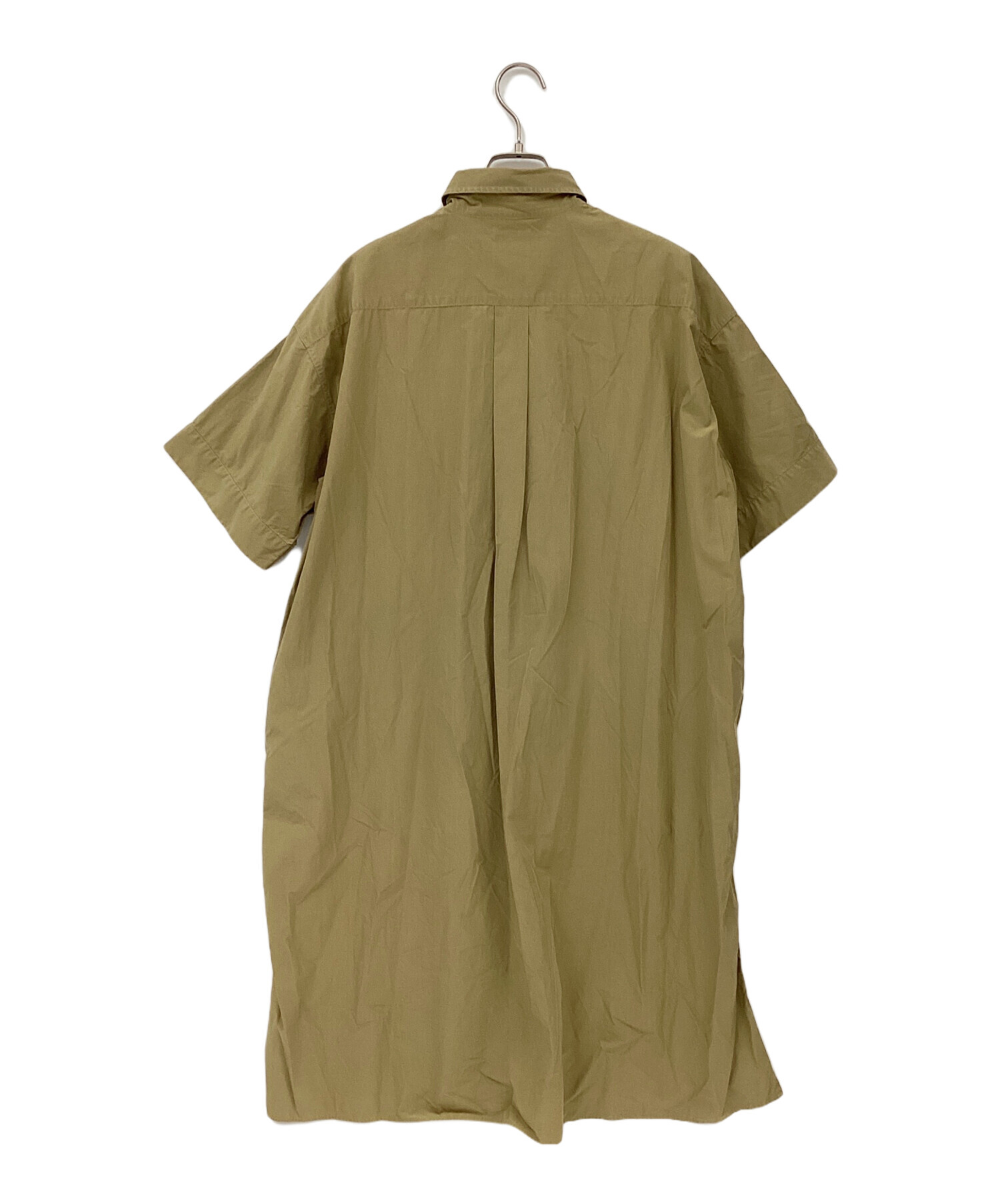 中古・古着通販】DANTON (ダントン) シャツワンピース カーキ サイズ