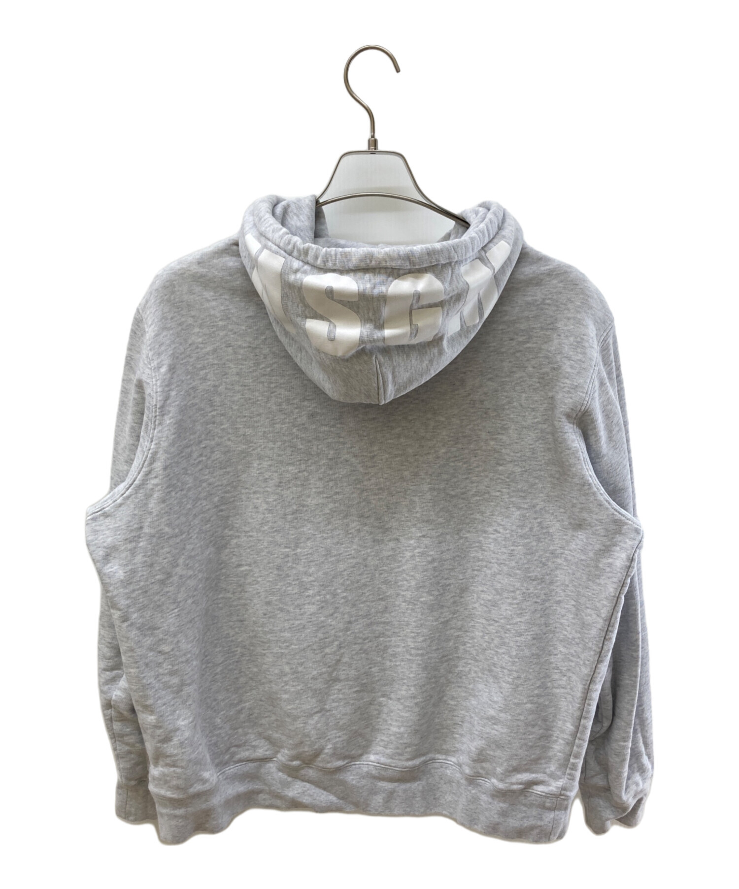 中古・古着通販】MSGM (エムエスジーエム) フードロゴパーカー グレー