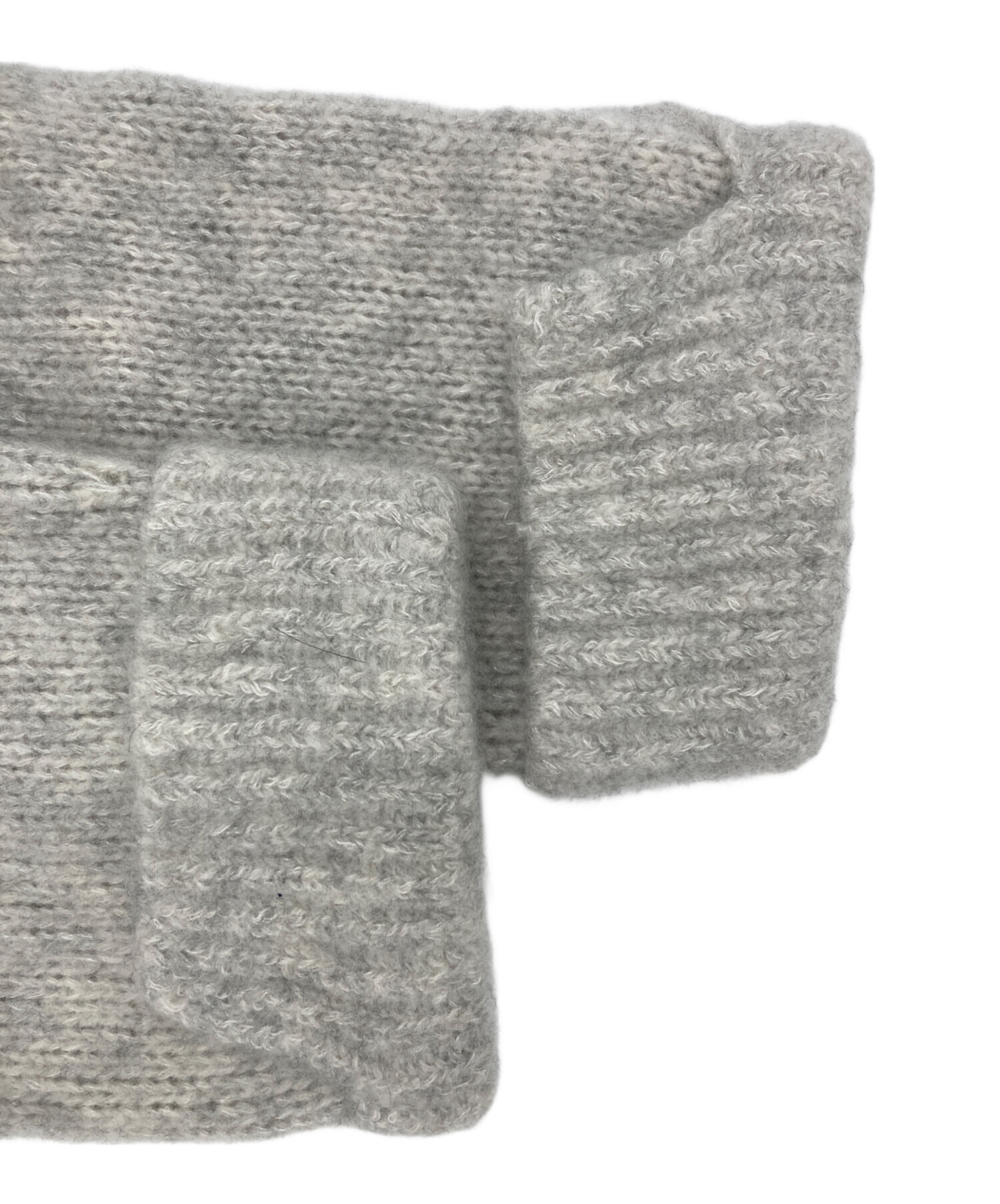 theory luxe 美品 ドレープ カーディガン コットン グレー 38 035403706_c054_a002.jpg