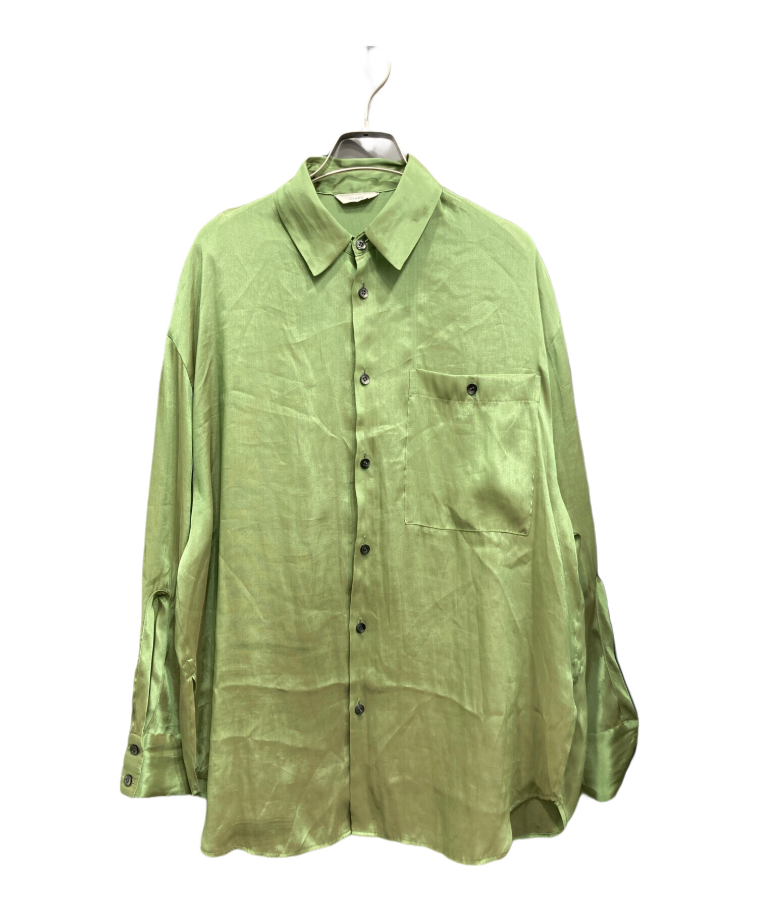 中古・古着通販】CLANE (クラネ) CHAMBRAY LOOSE SHIRT グリーン 