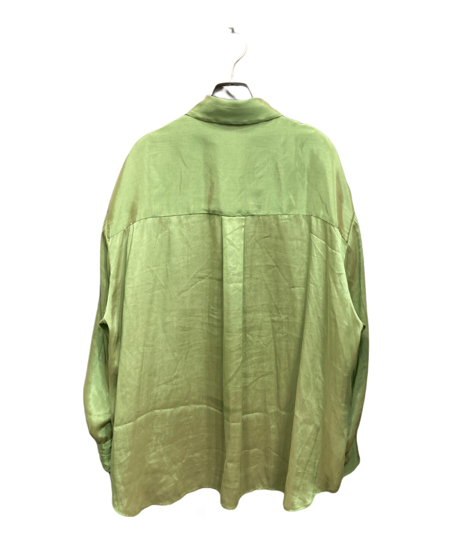 中古・古着通販】CLANE (クラネ) CHAMBRAY LOOSE SHIRT グリーン 