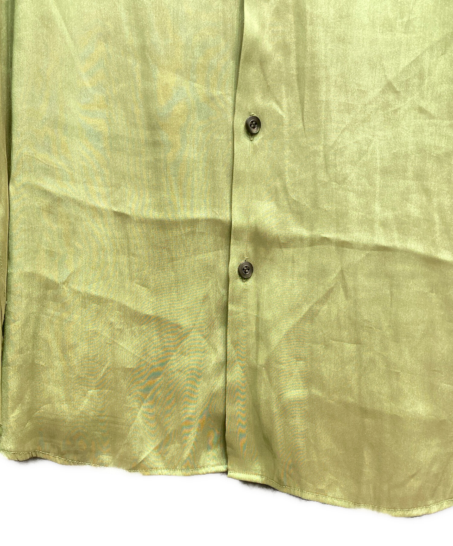 中古・古着通販】CLANE (クラネ) CHAMBRAY LOOSE SHIRT グリーン 