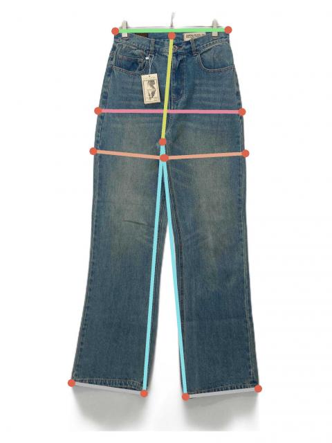 中古・古着通販】KAPITAL (キャピタル) フレアデニムパンツ ブルー