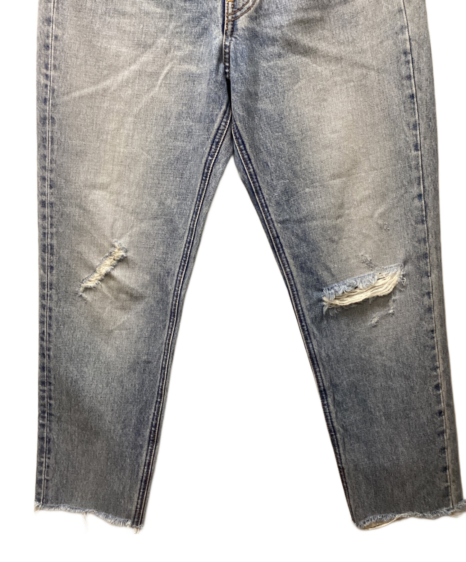 中古・古着通販】CELINE (セリーヌ) クラッシュ加工デニムパンツ