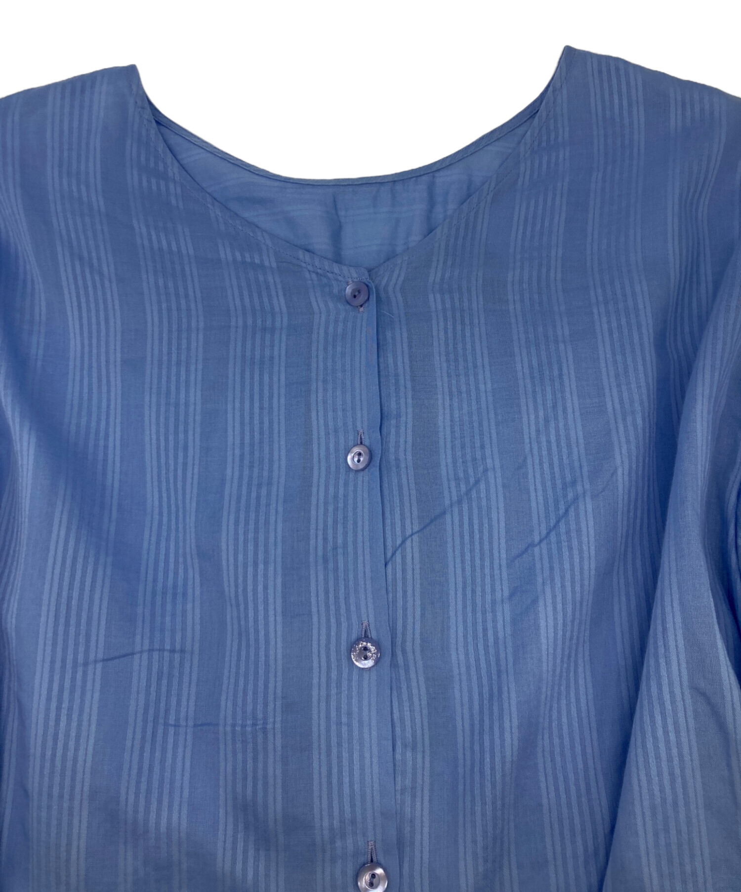 中古・古着通販】ANAYI (アナイ) ミネラルダイリボンスリーブブラウス 