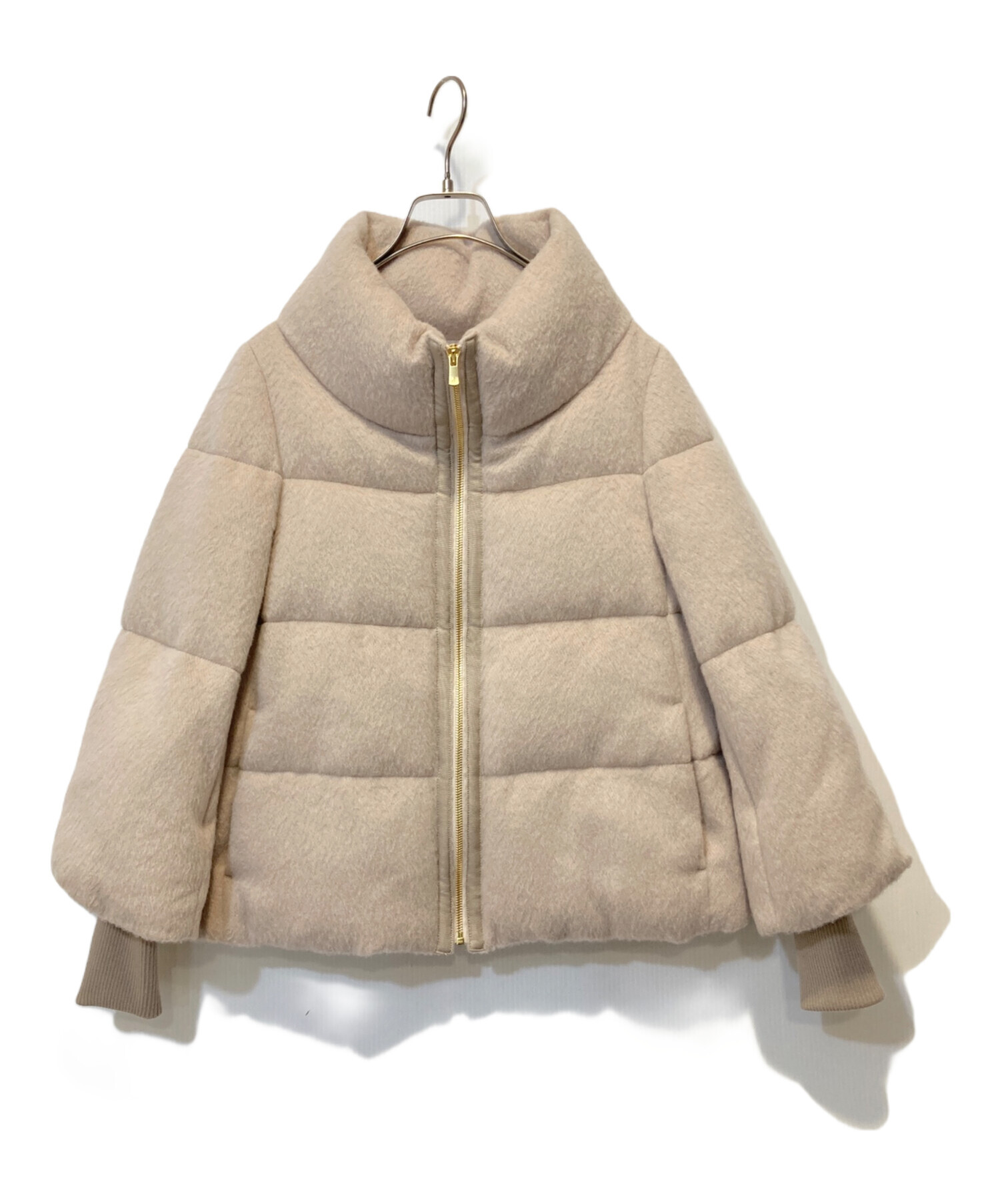 【お値下げ】ANAYI/アルパカシャギーダウンコート/ベージュ ANAYI ダウンコート ダウンジャケット アルパカシャギーダウンコート