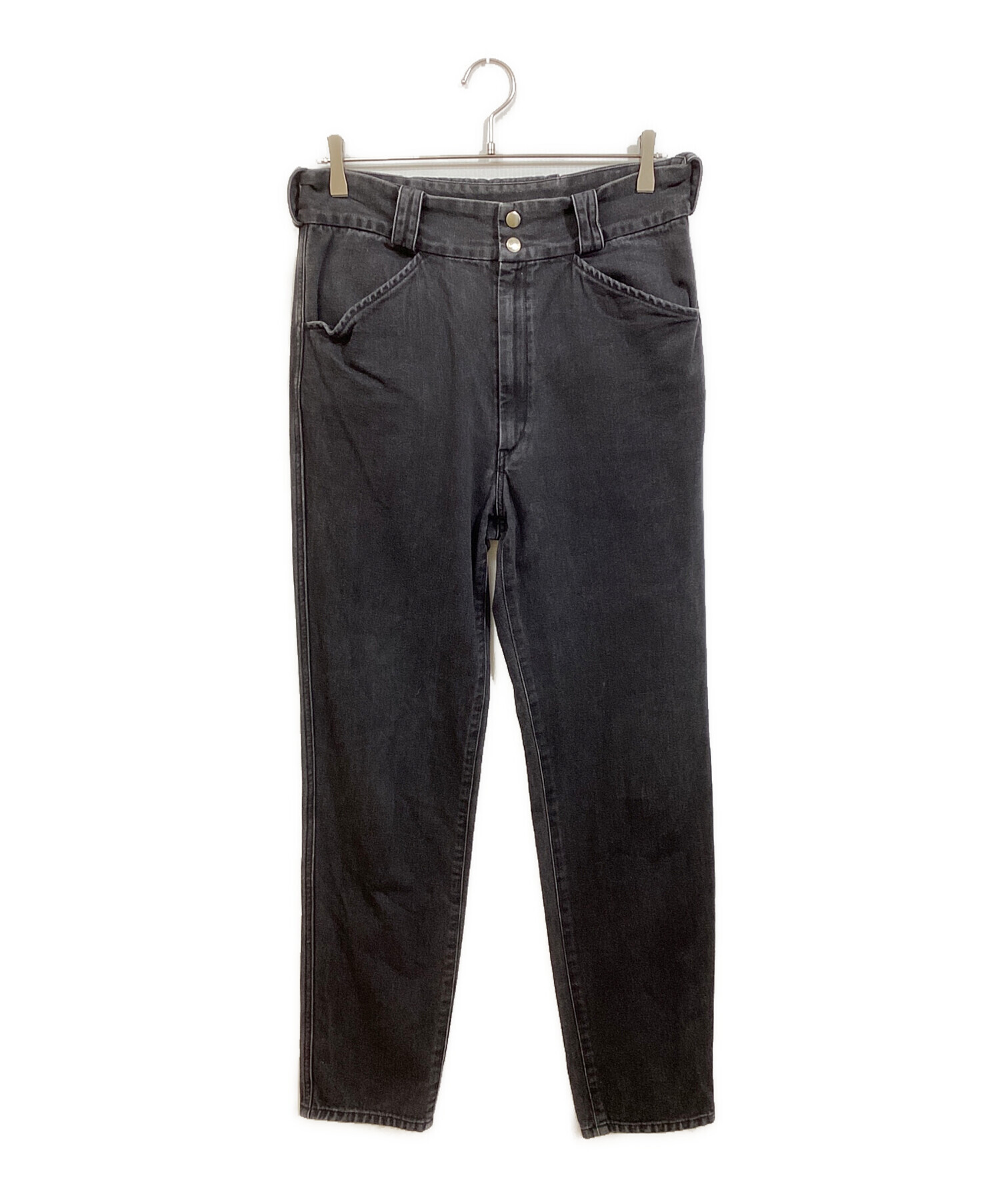 COMOLI コモリ 22SS コットンツイル ライダーパンツ ブラック 2 COMOLI / コモリ | コットンツイル ライダーパンツ - Black | 通販