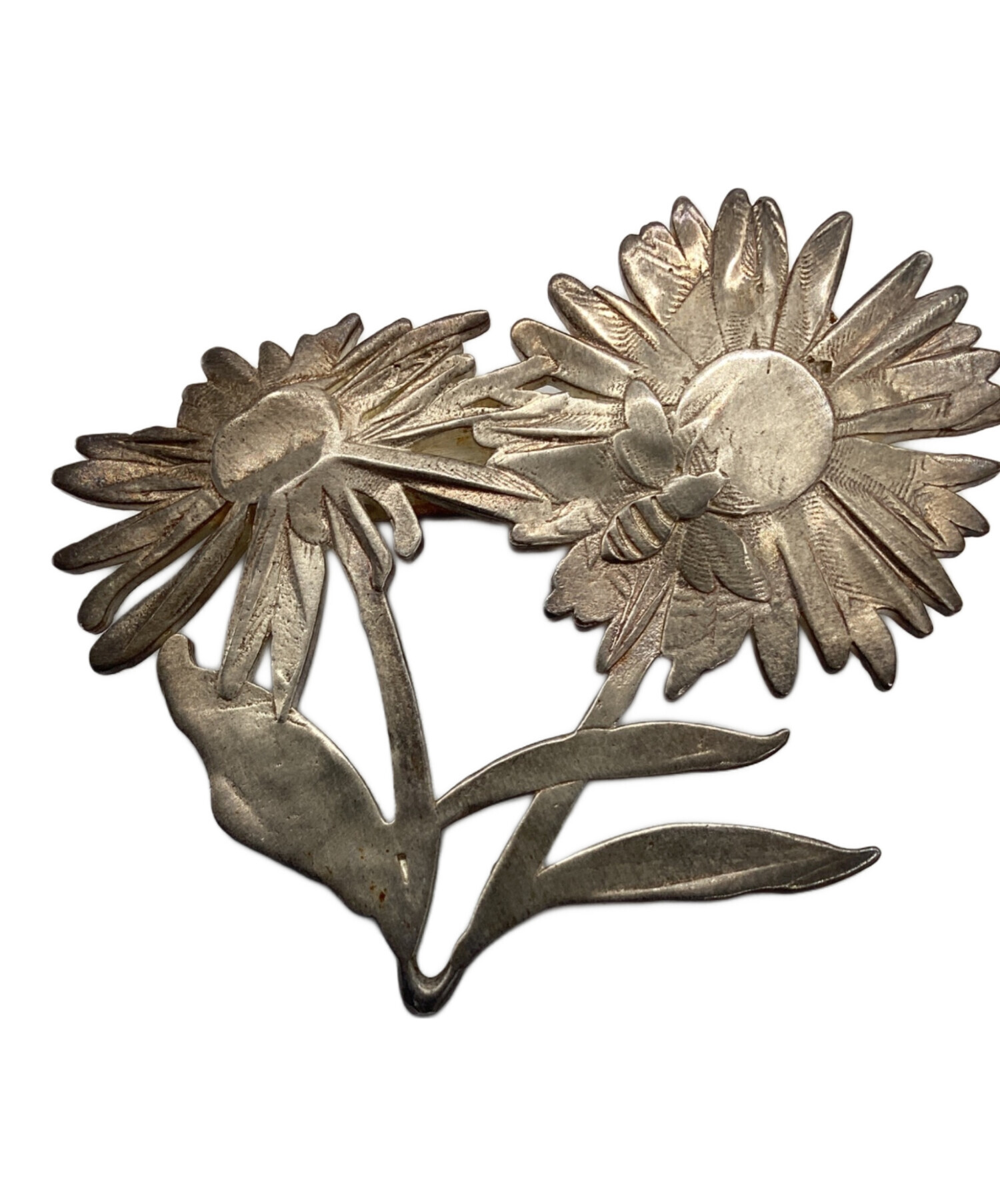 中古・古着通販】JIL SANDER (ジルサンダー) フラワーモチーフブローチ