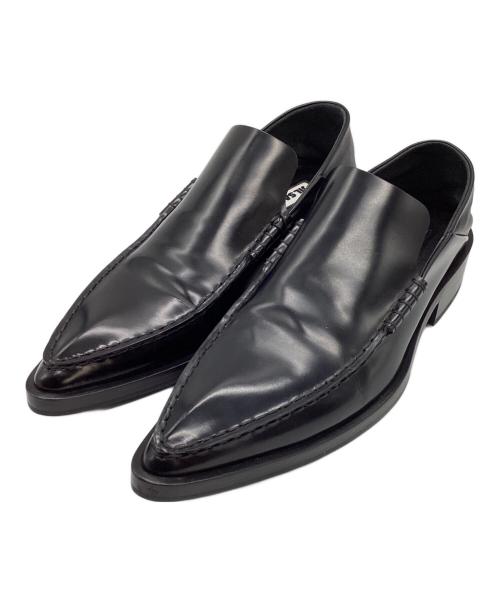 JIL SANDER レザー ローファー 37 中古・古着通販】JIL SANDER (ジルサンダー) レザー ポインテッドトゥ
