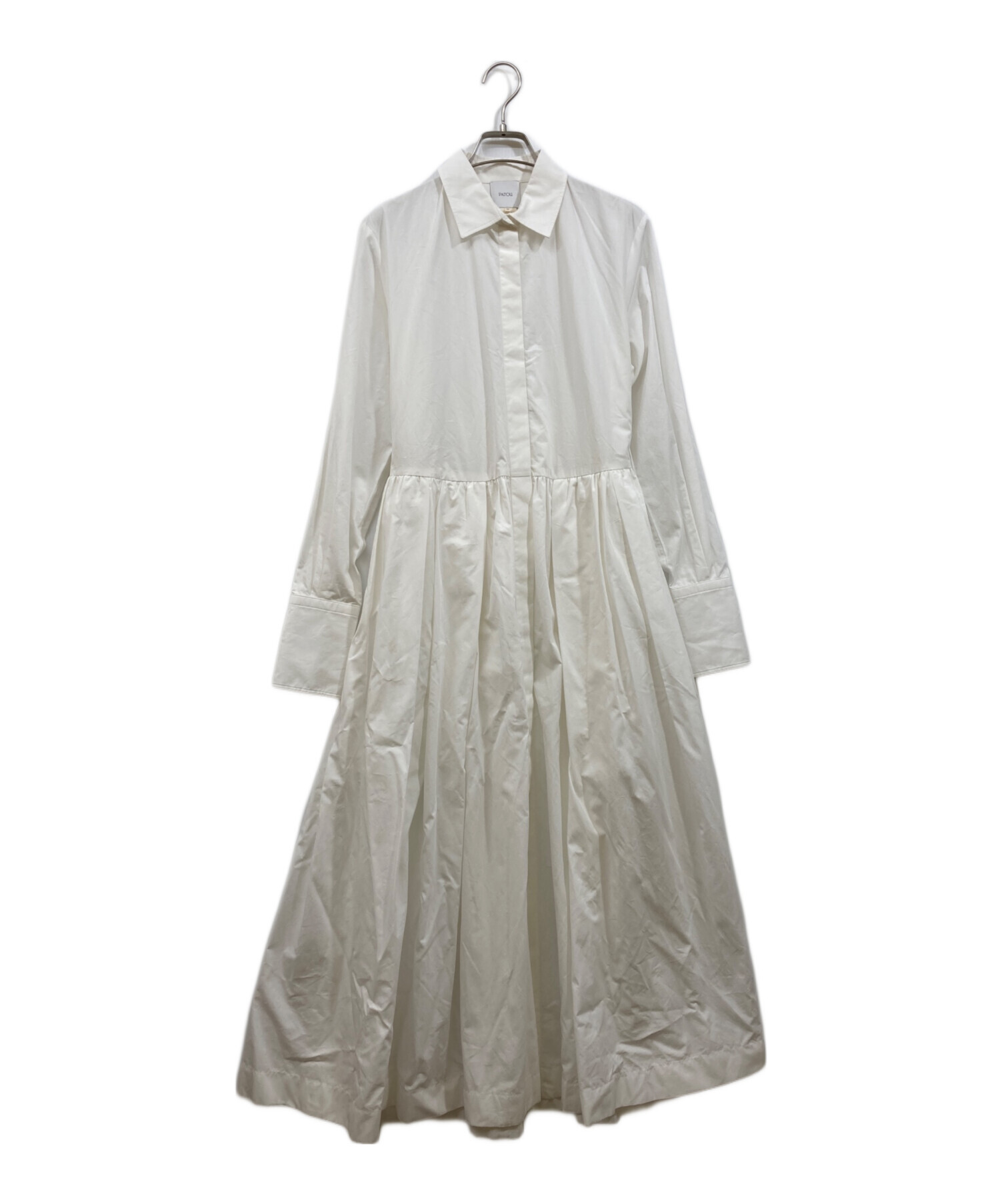 中古・古着通販】patou (パトゥ) ロングスリーブ シャツドレス  