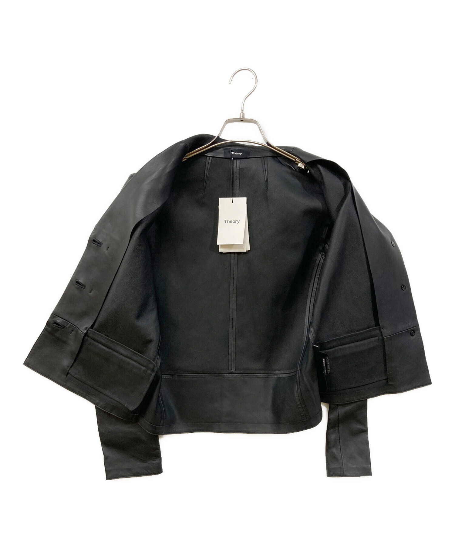 中古・古着通販】theory (セオリー) Grain Leather 2 SB Clean JKT L