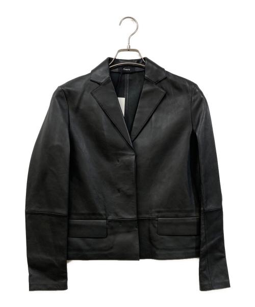 中古・古着通販】theory (セオリー) Grain Leather 2 SB Clean JKT L