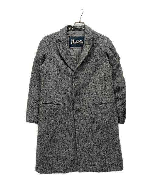 Herno グレー 上質チェスターコート　激安‼️ 中古・古着通販】HERNO (ヘルノ) 中綿チェスターコート グレー サイズ