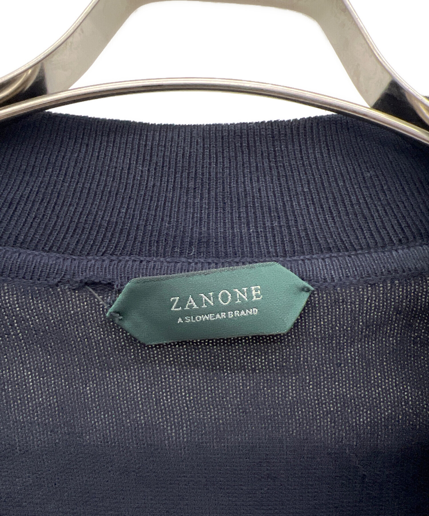 中古・古着通販】Zanone (ザノーネ) ボタンフロント ニットブルゾン