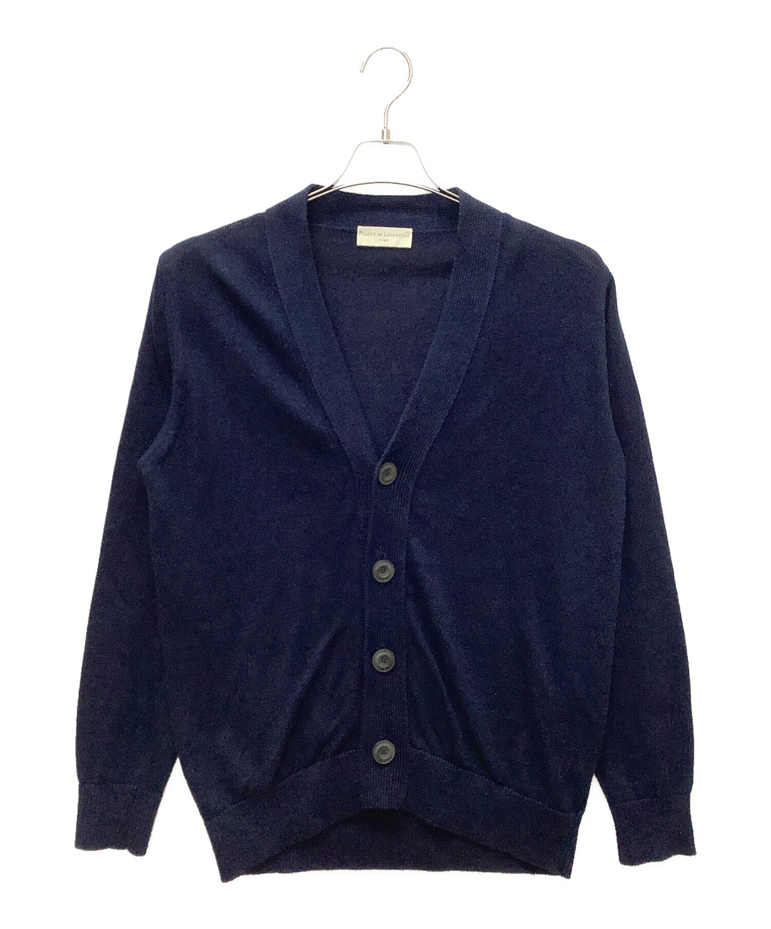 【中古】FILIPPO DE LAURENTIIS コットンリネン カーディガン 中古・古着通販】FILIPPO DE LAURENTIIS (フィリッポ・デ・ローレン