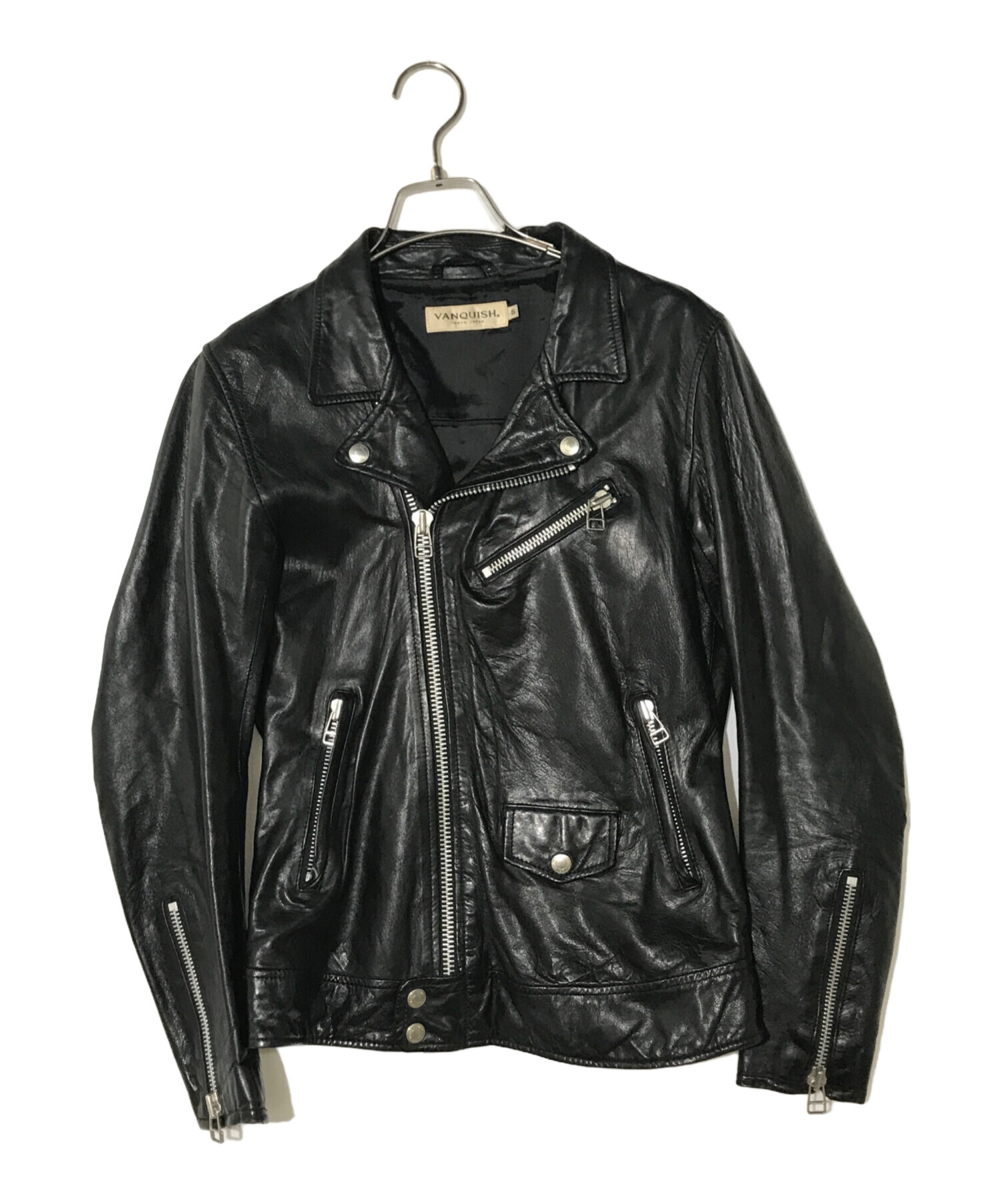 VANQUISHラムレザーJKT 中古・古着通販】VANQUISH (ヴァンキッシュ