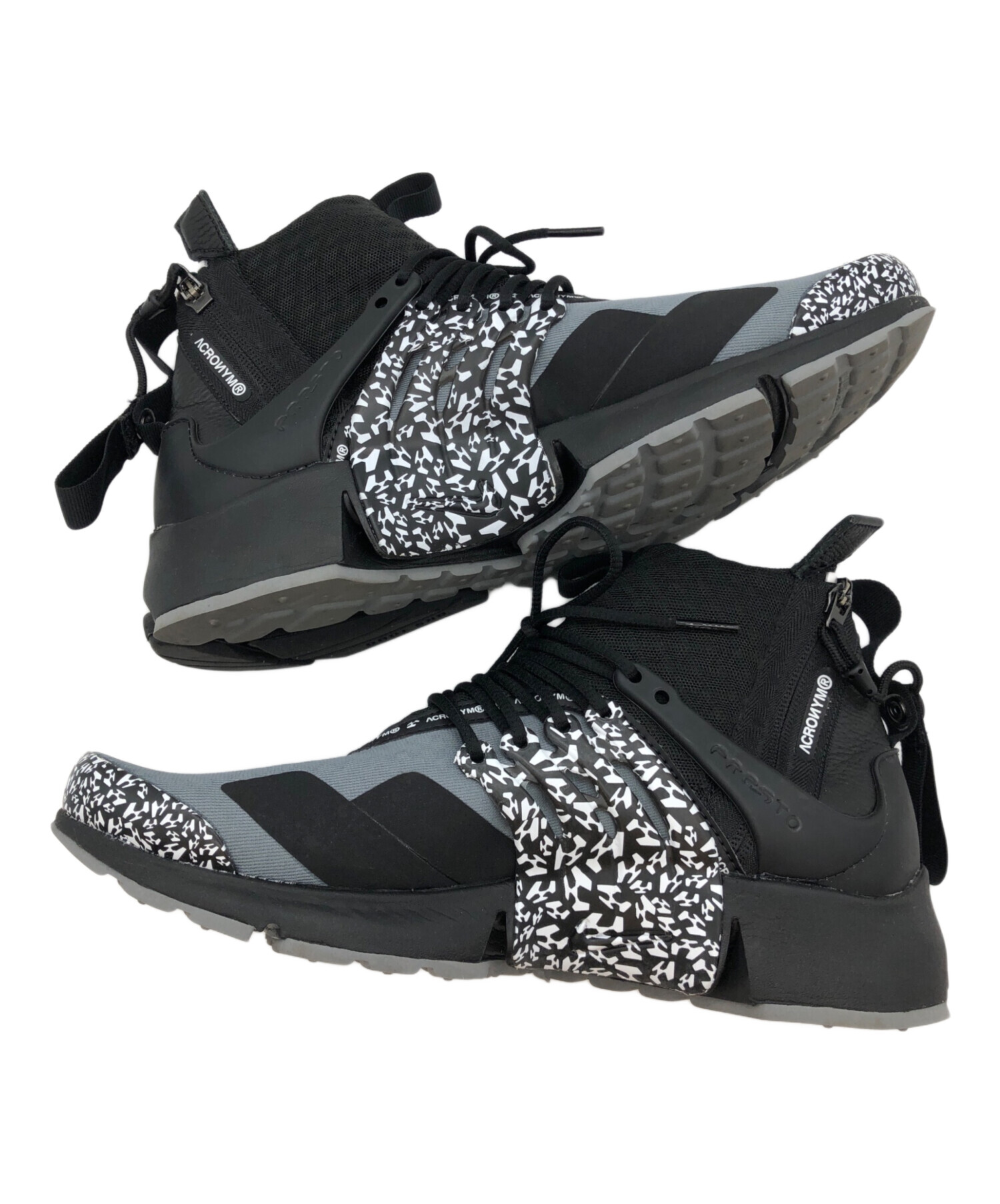 ナイキ ACRONYM × Nike Air Presto Mid 26cm Air Presto Mid Utility X Acronym 'White & Black & Dynamic Yellow