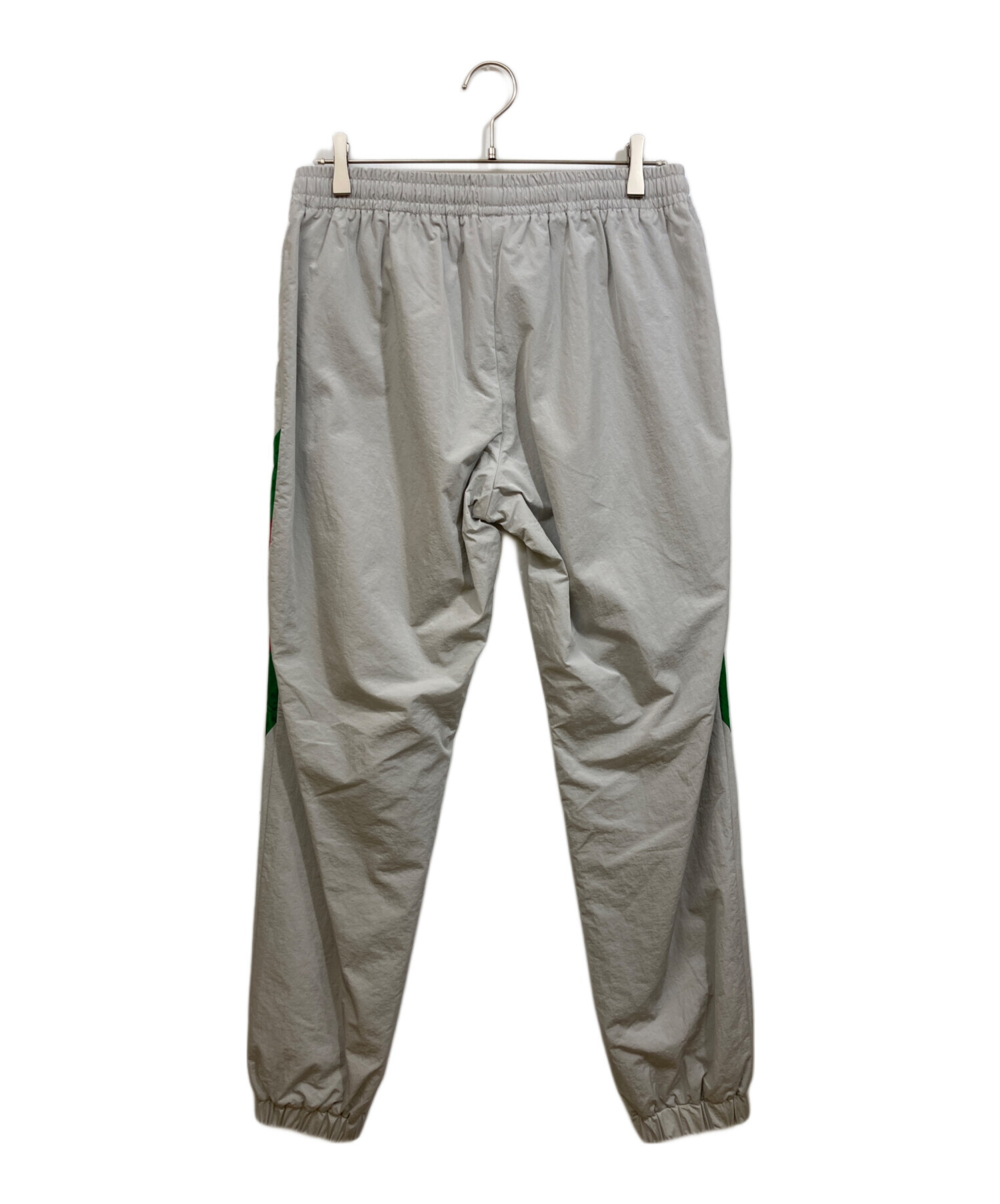 中古・古着通販】GUCCI (グッチ) ウェブナイロントラックパンツ グレー 