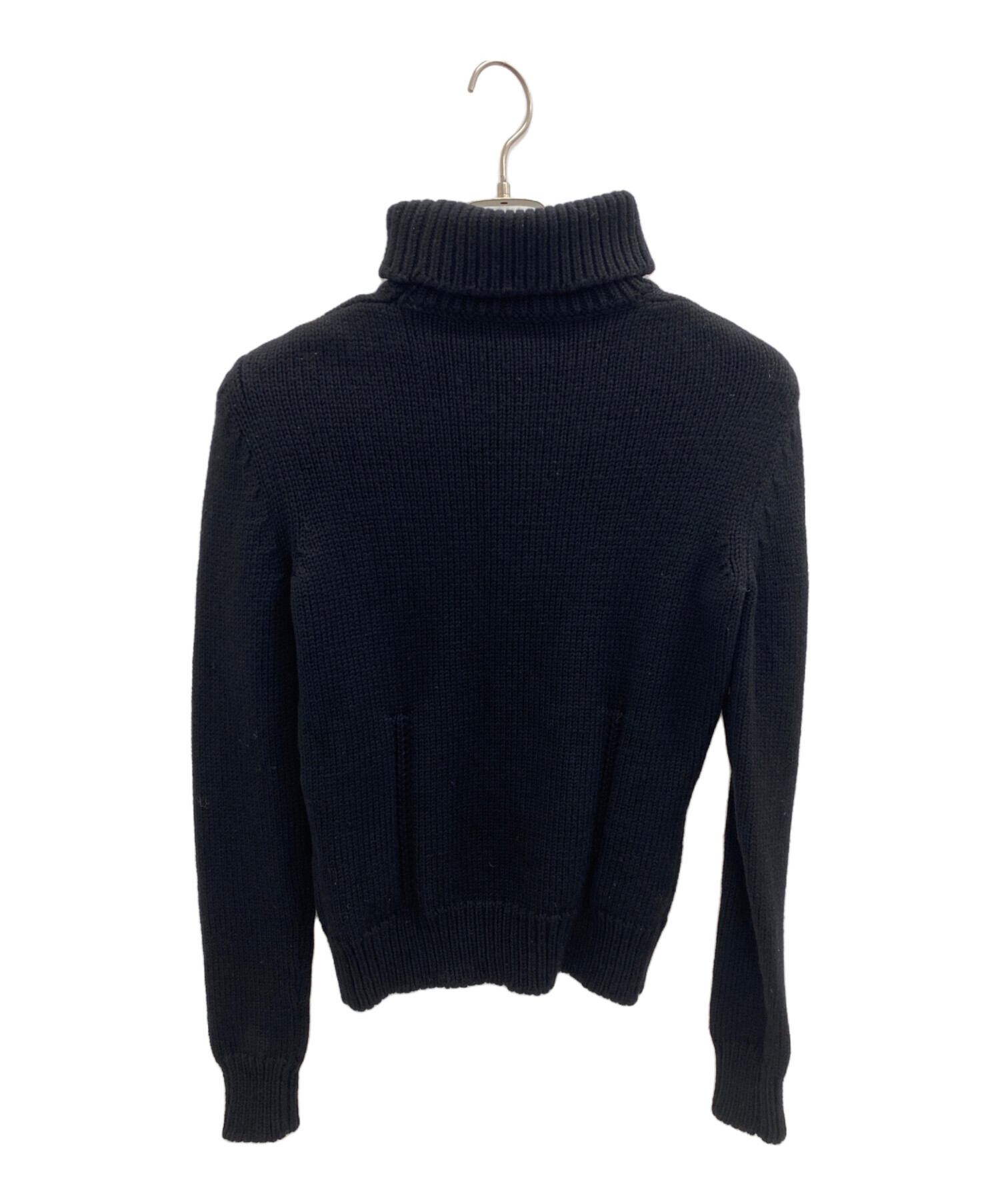 【美品】セリーヌ　タートルニット 中古・古着通販】CELINE (セリーヌ) タートルネックニット ブラック