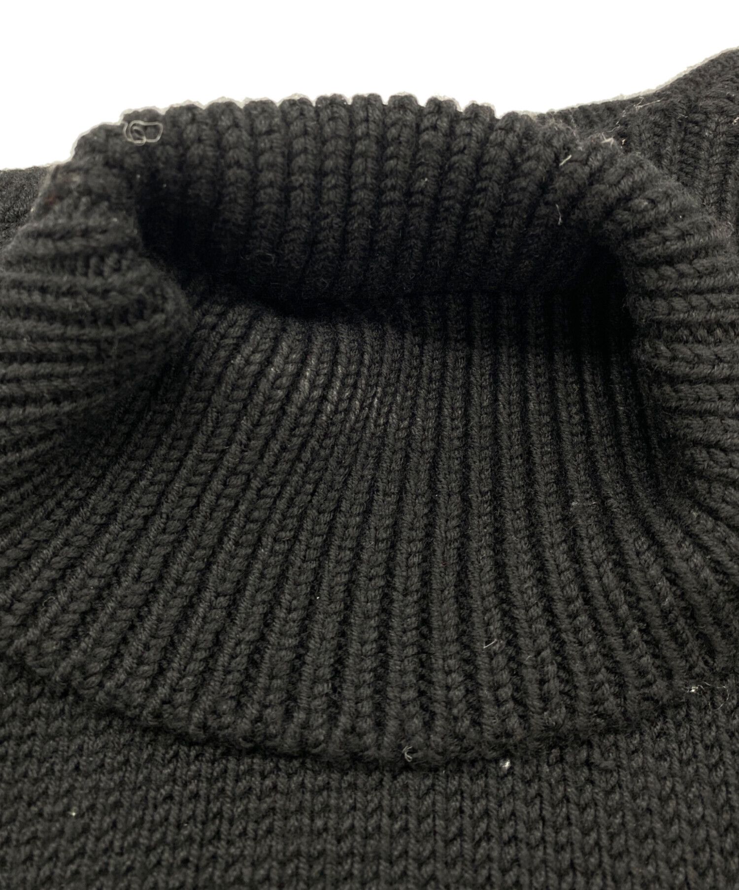 中古・古着通販】CELINE (セリーヌ) タートルネックニット ブラック