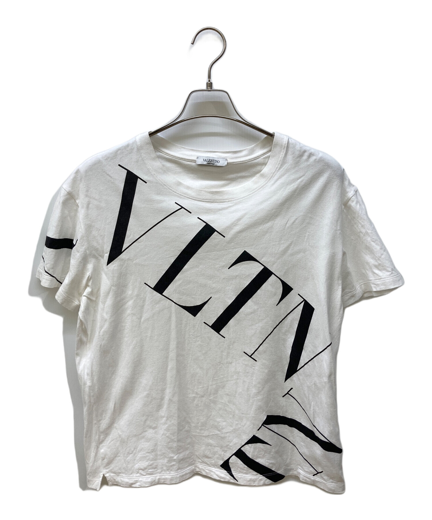 中古・古着通販】VALENTINO (ヴァレンティノ) ロゴTシャツ ホワイト 