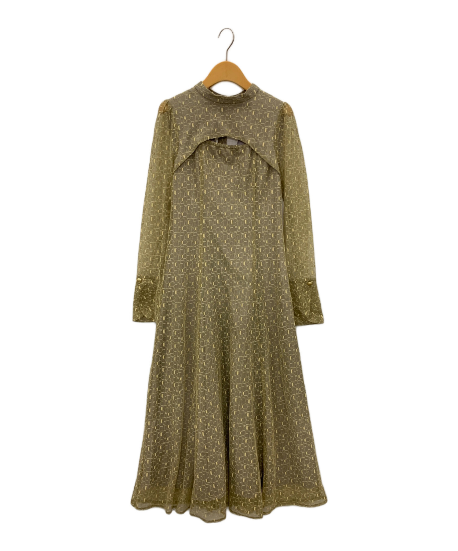 ANDRÉSD ⁄back open geometric dress アンドレスド ANDRESD back open