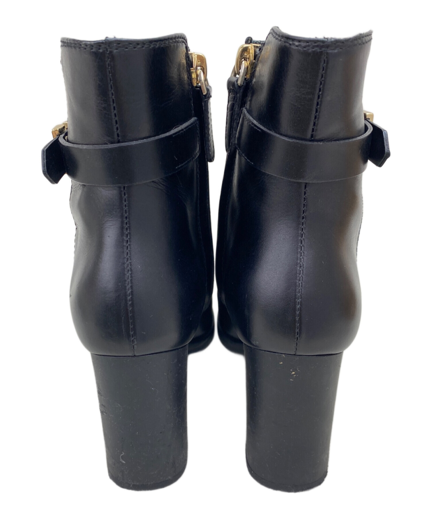 中古・古着通販】TOD'S (トッズ) サイドジップショートブーツ ブラック