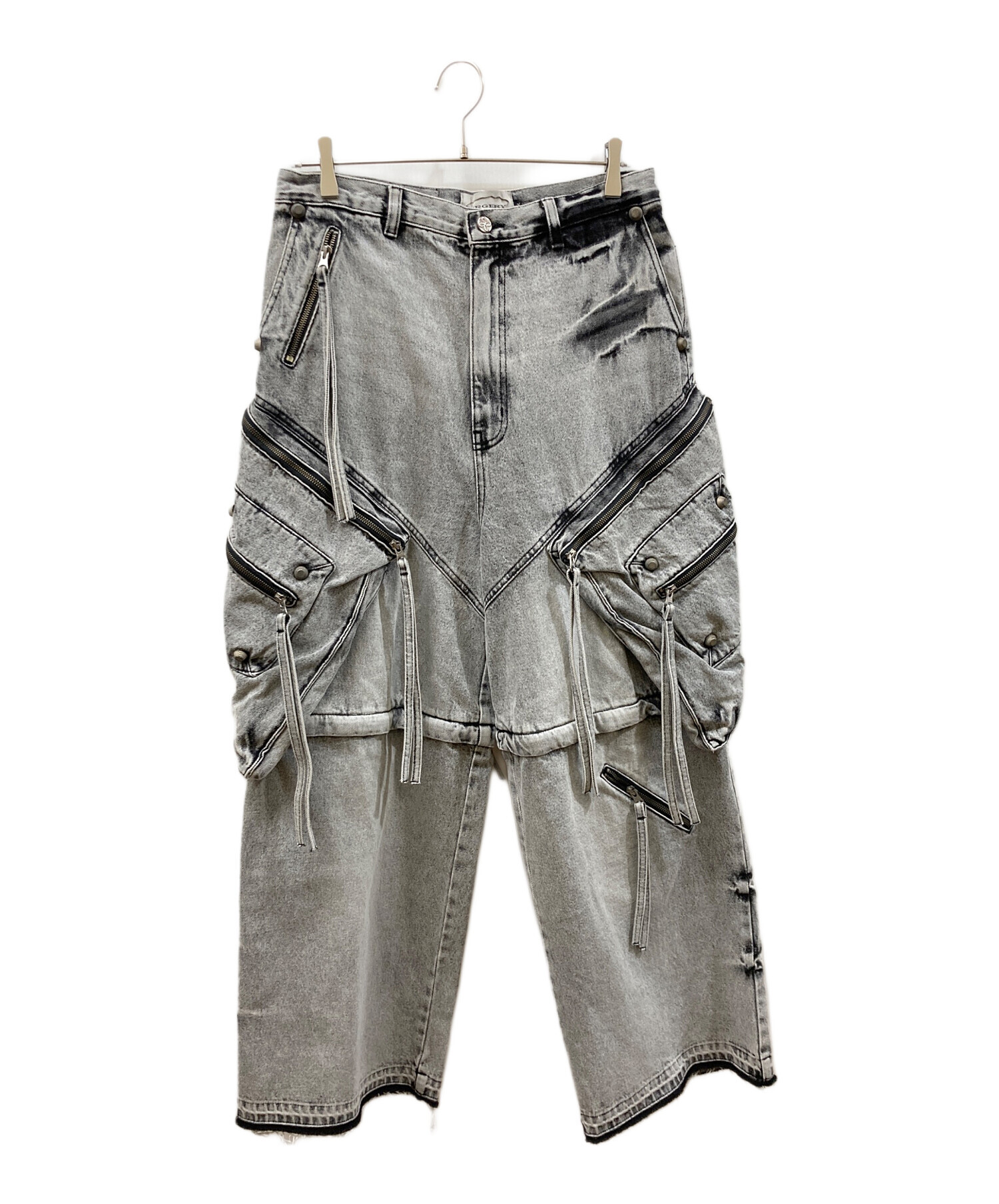 中古・古着通販】SURGERY (サージェリー) カーゴデニムパンツ グレー