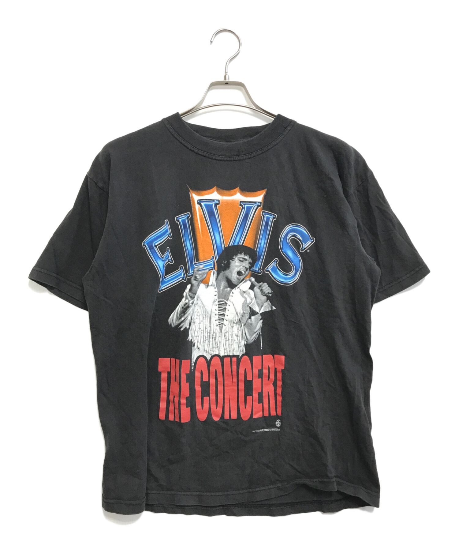 エルビス・プレスリー 1988 R&Rビンテージ モノクロカラー Tシャツ XL 古着 90s USA製 Elvis Presley モノクロ フォト ロカビリー ロック T