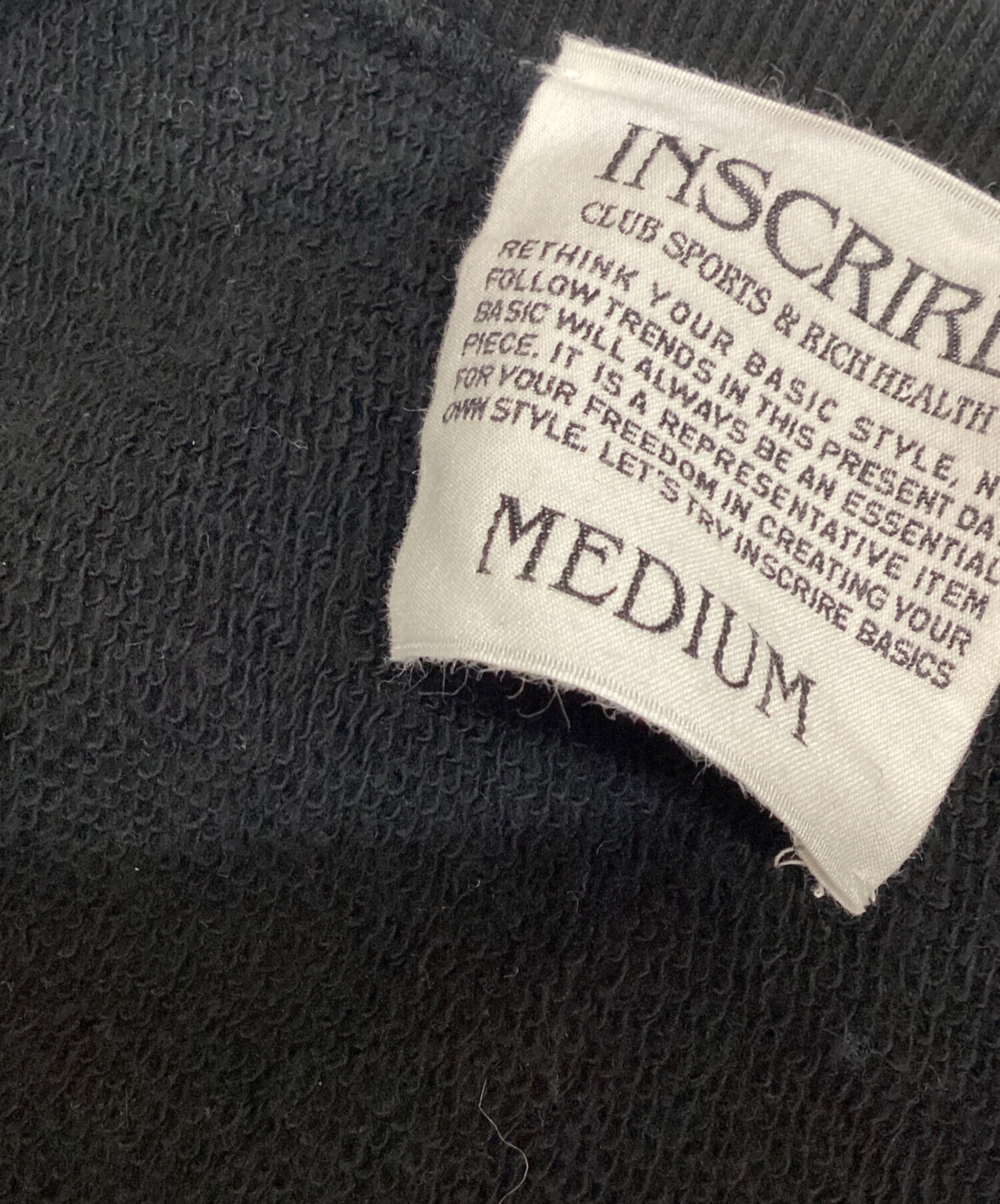 中古・古着通販】INSCRIRE (アンスクリア) WELLNESS CLUB Crew Sweat 
