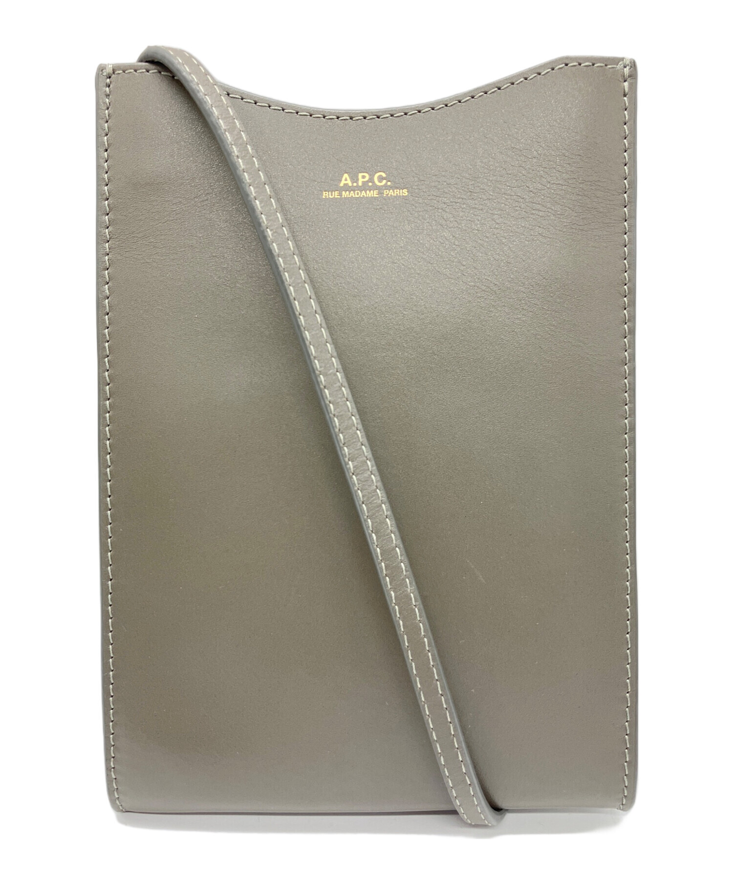 中古・古着通販】A.P.C. (アーペーセー) NECK POUCH JAMIE グレー