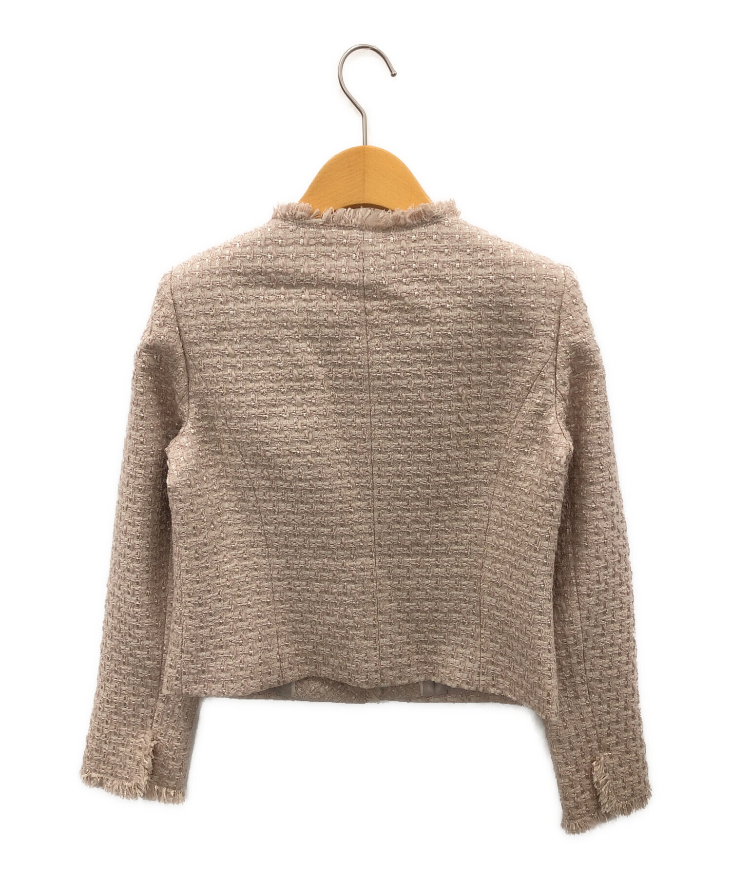 中古・古着通販】ANAYI (アナイ) ツイードセットアップスーツ ベージュ