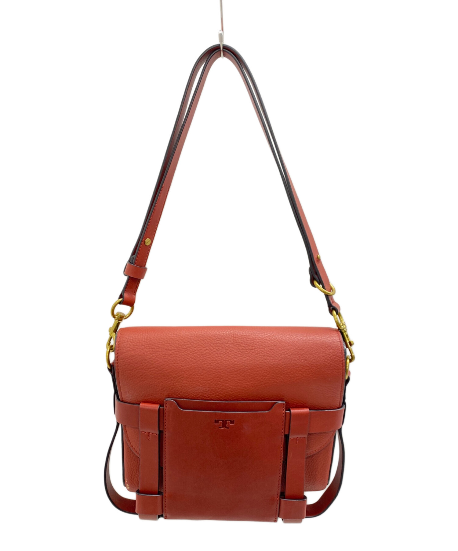 中古・古着通販】TORY BURCH (トリーバーチ) レザーショルダーバッグ 