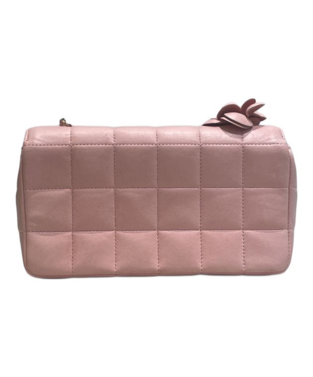 中古・古着通販】CHANEL (シャネル) チョコバーカメリア ピンク