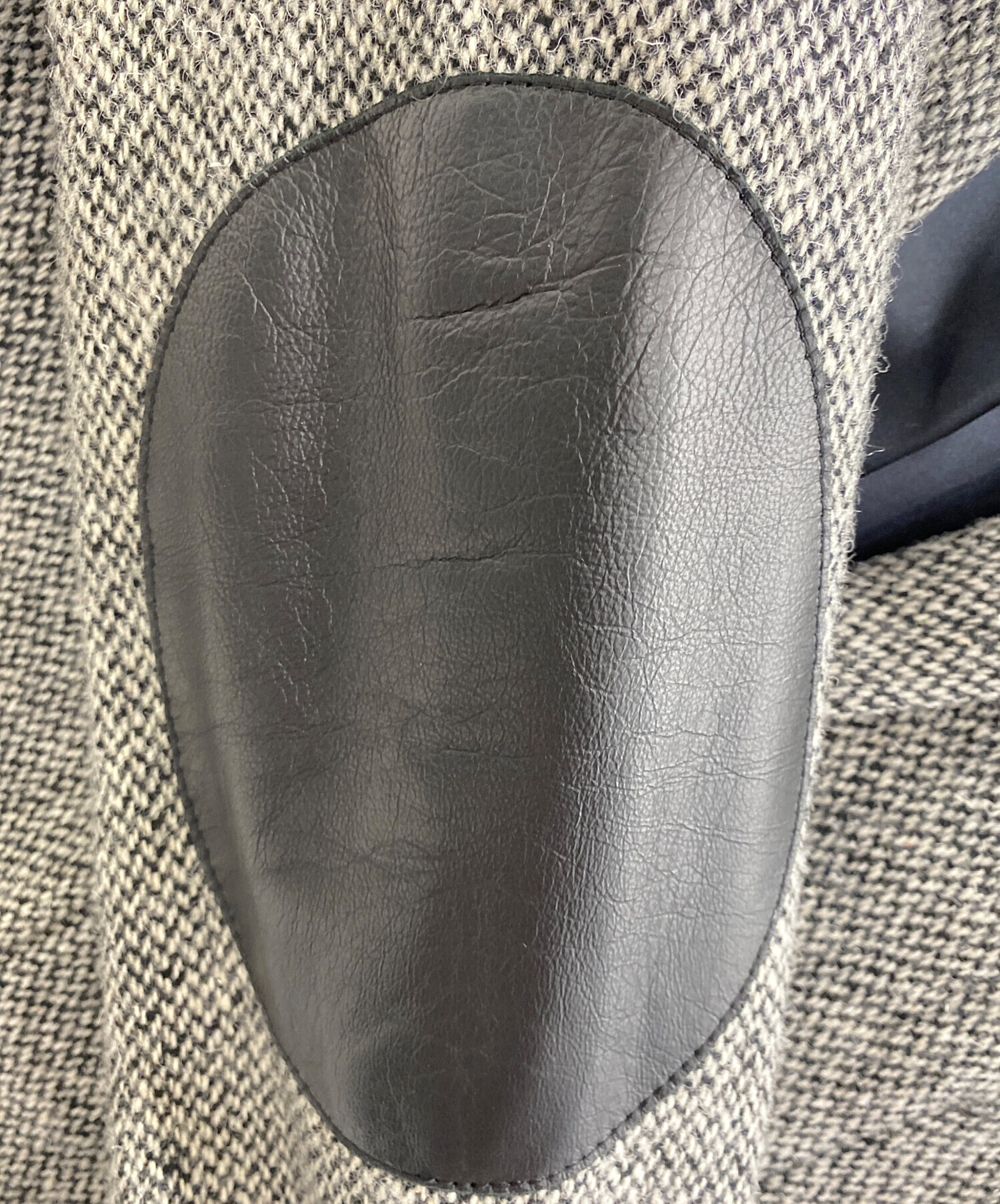 サンローランパリ レザーエルボーパッチ ツイードジャケット 44 Saint Laurent paris 国内正規品 エディ  ほぼ未使用 サンローラン ツイード ジャケット 44 レザーパッチ